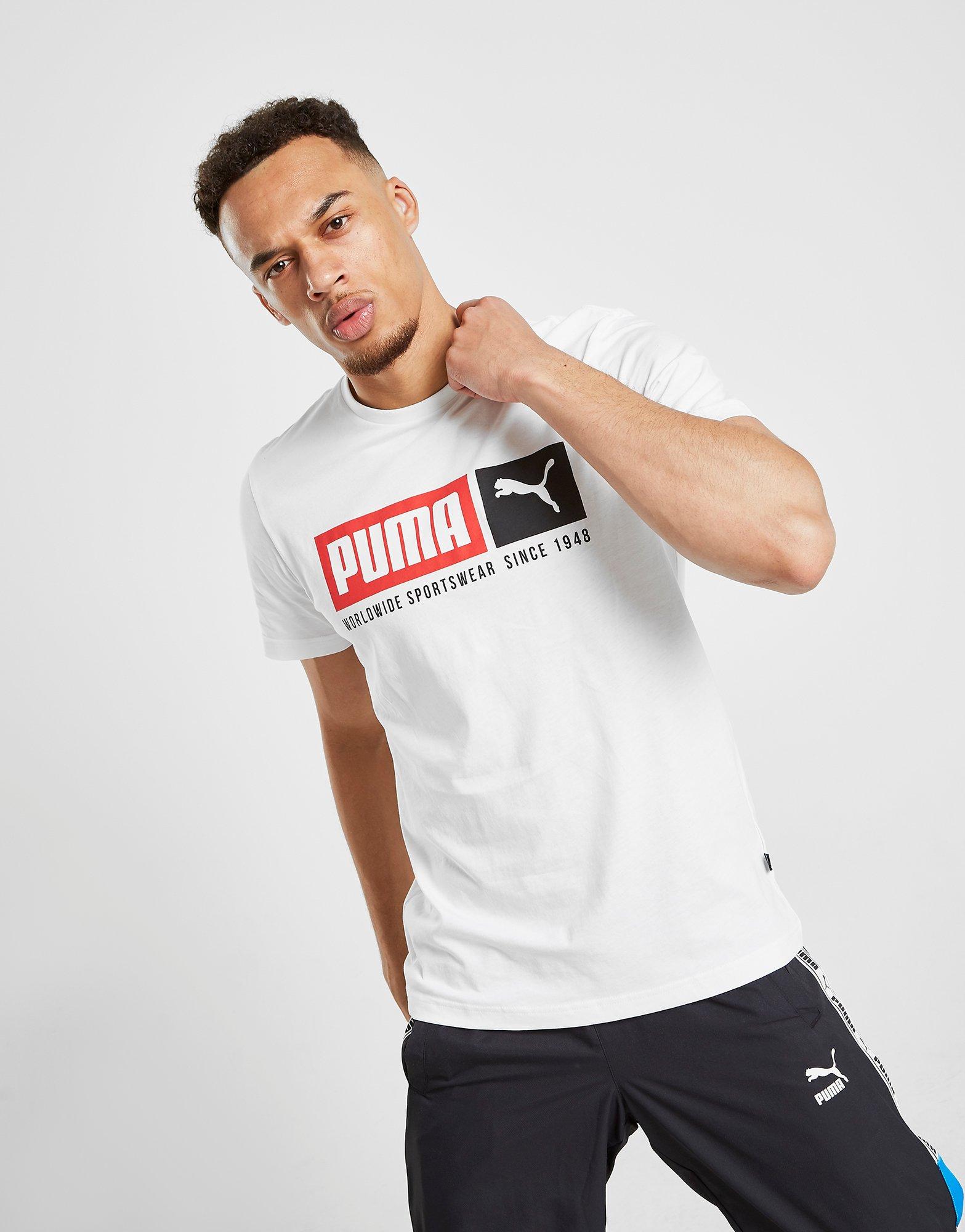 puma box logo t shirt