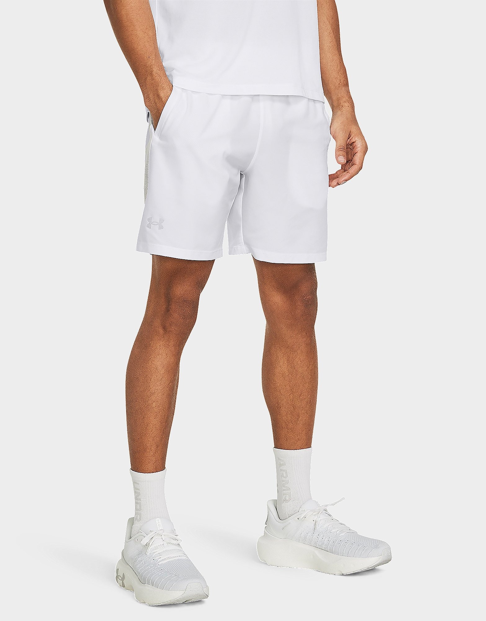 White Under Armour Shorts UA LAUNCH 7'' SHORTS JD Sports UK