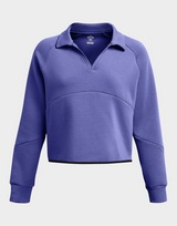 Under Armour Fleece Tops Unstoppable Flc Rugby Crop