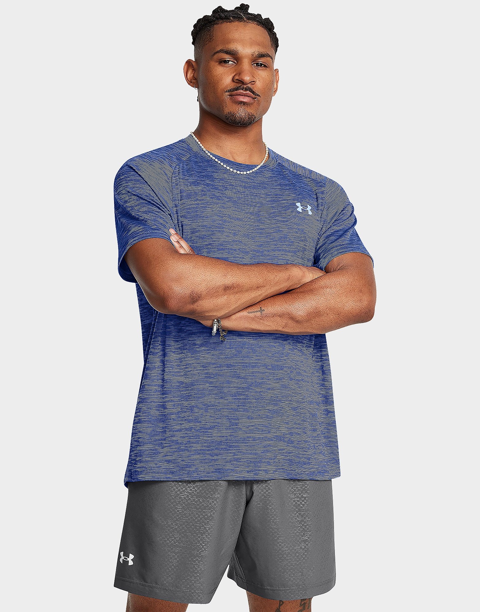 Blue Under Armour Tech Texture TShirt JD Sports UK