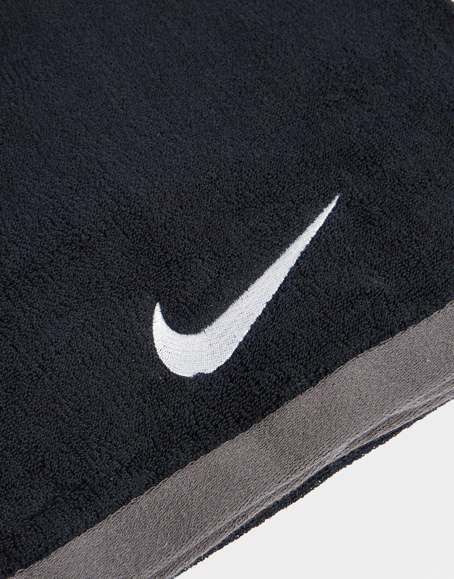 Black Nike Large Fundamental Towel | JD 