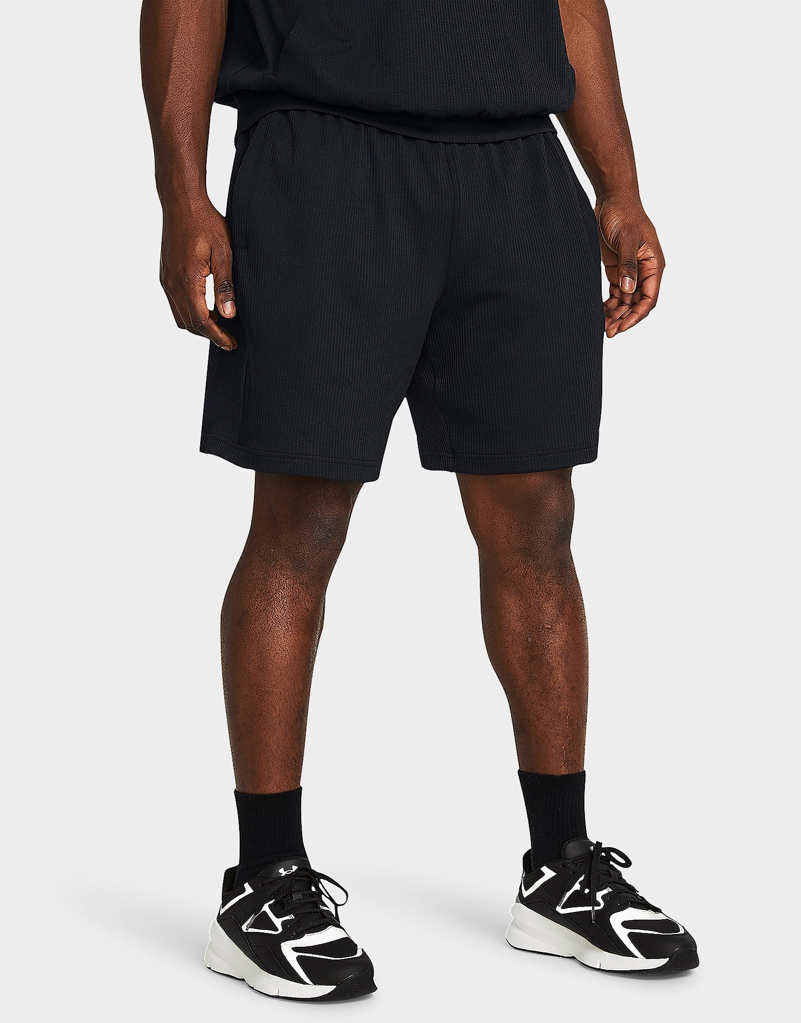 Black Under Armour Shorts UA Journey Rib Shorts | JD Sports UK