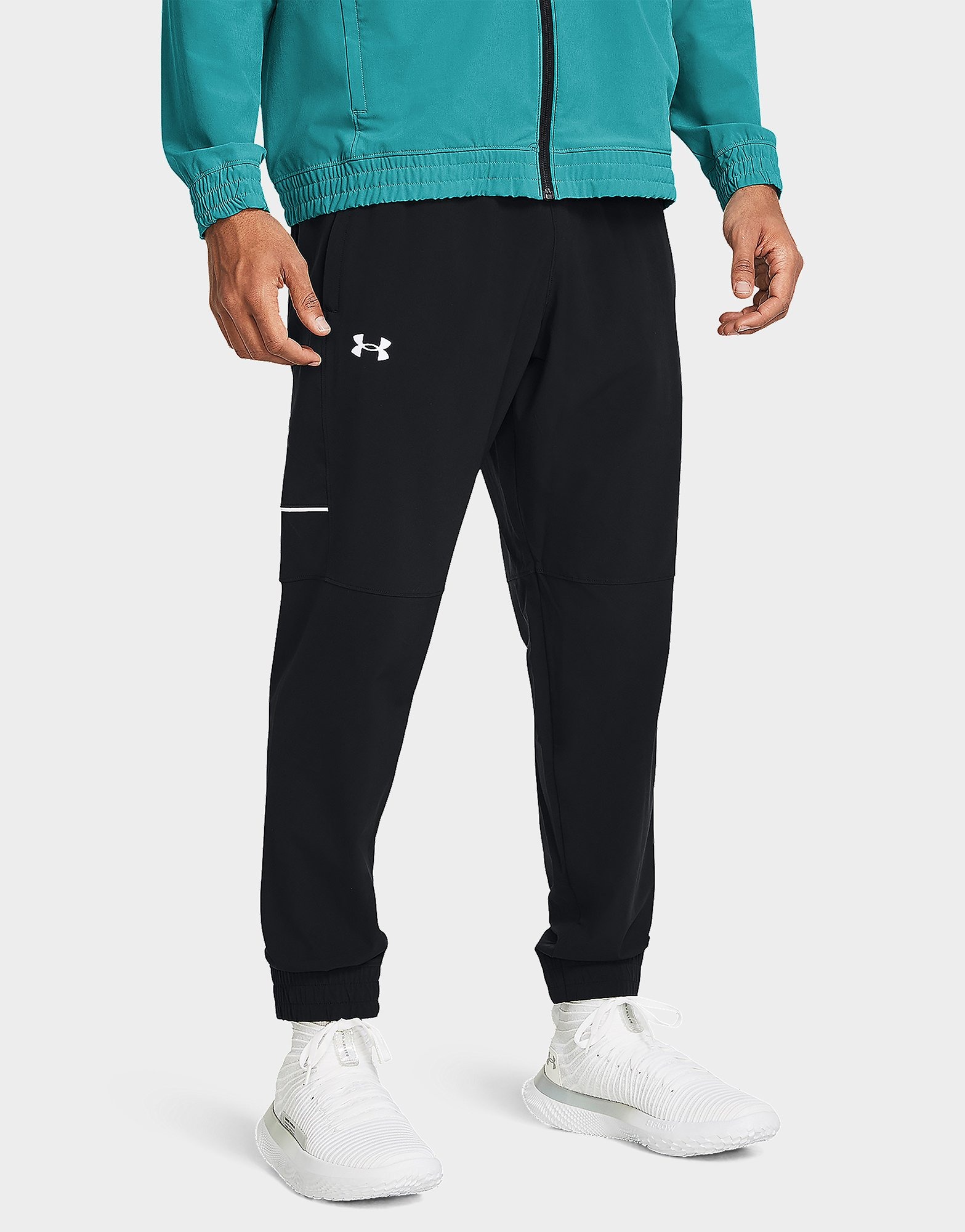 Black Under Armour Pants UA Zone Woven Pant | JD Sports UK