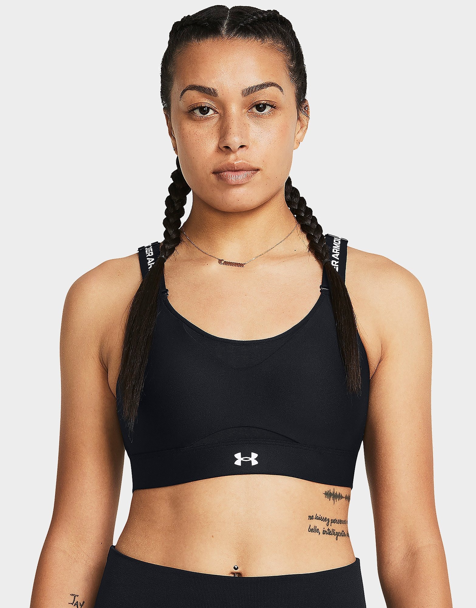 Black Under Armour Sport Bras UA Infinity High 2.0 Bra | JD Sports UK