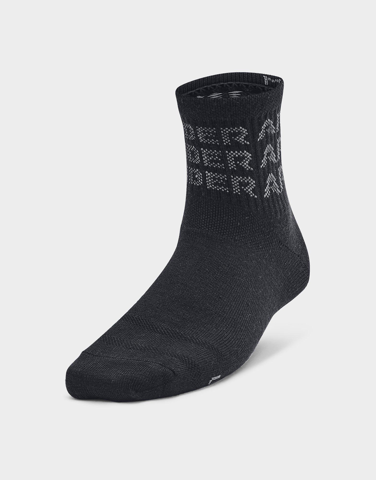 Under Armour Chaussettes mi-hautes Essential pour enfant (lot de 6 paires)