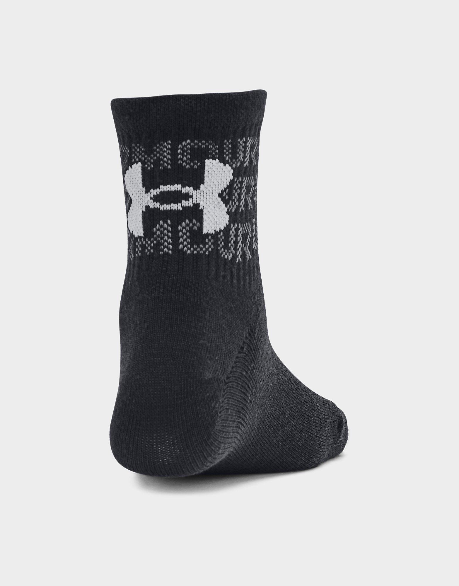 Under Armour Chaussettes mi-hautes Essential pour enfant (lot de 6 paires)