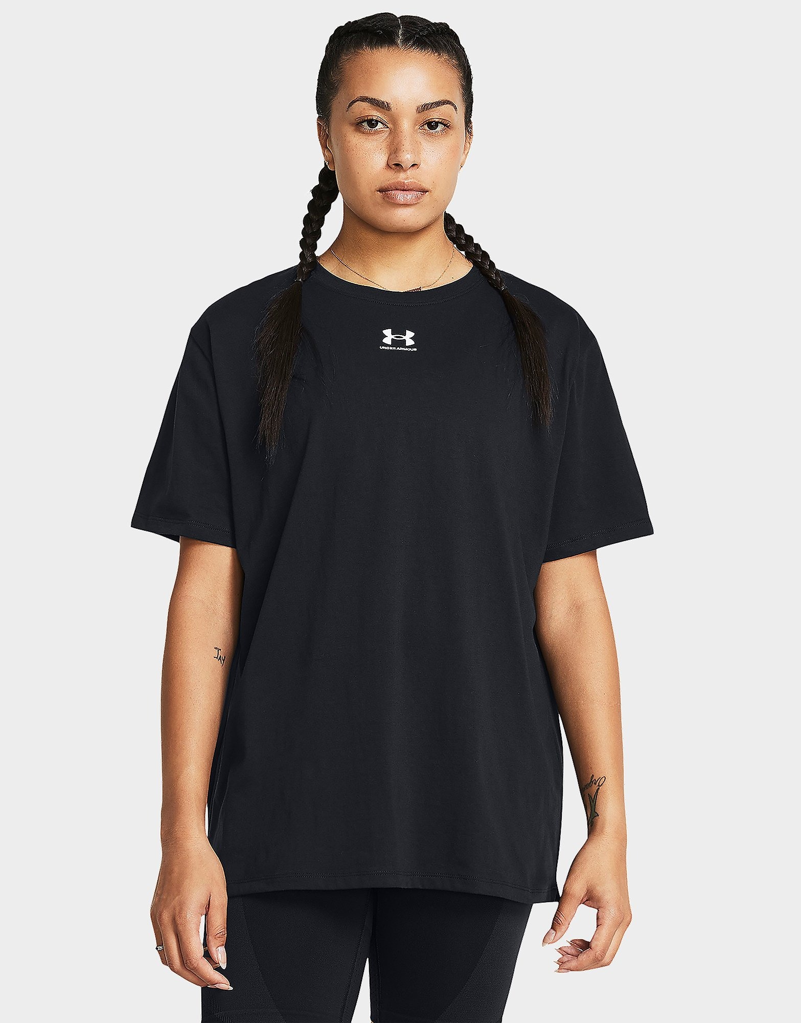 Black Under Armour Short-Sleeves Campus Oversize SS | JD Sports UK