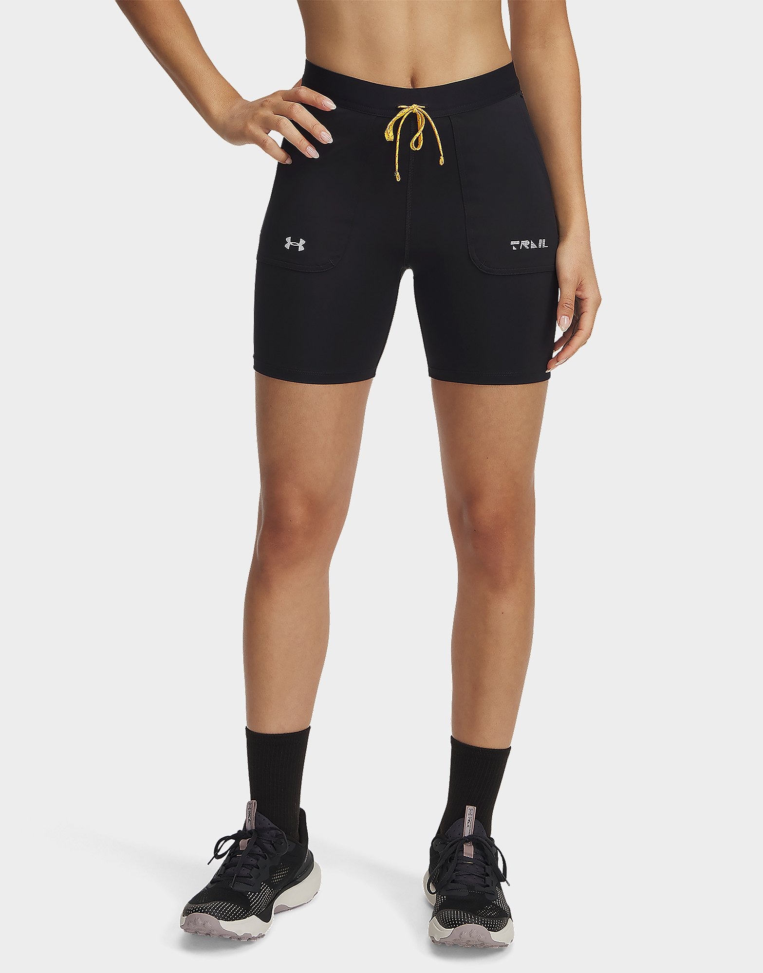 Black Under Armour Shorts UA Trail Run Fitted Short JD Sports UK