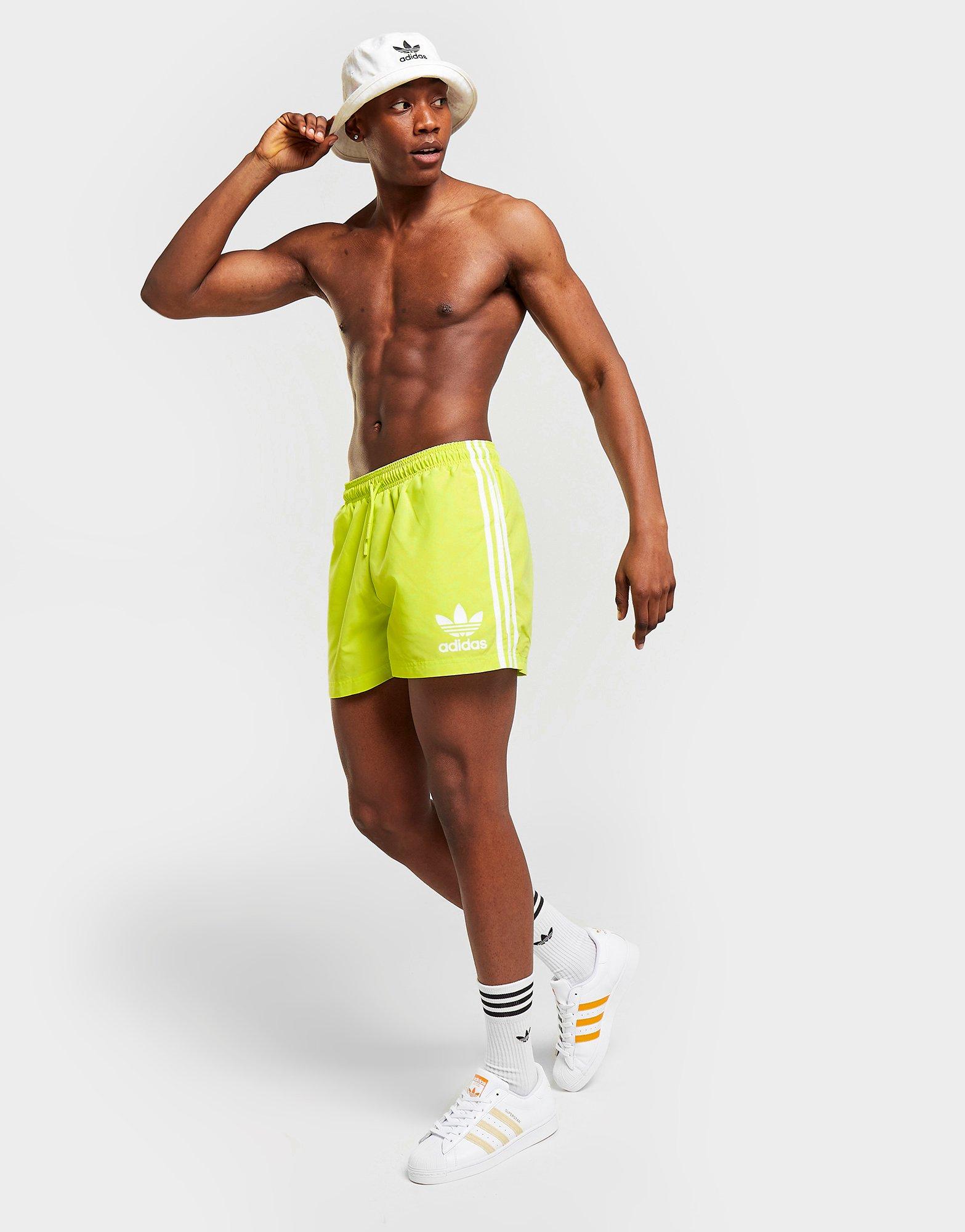 adidas california swim shorts yellow