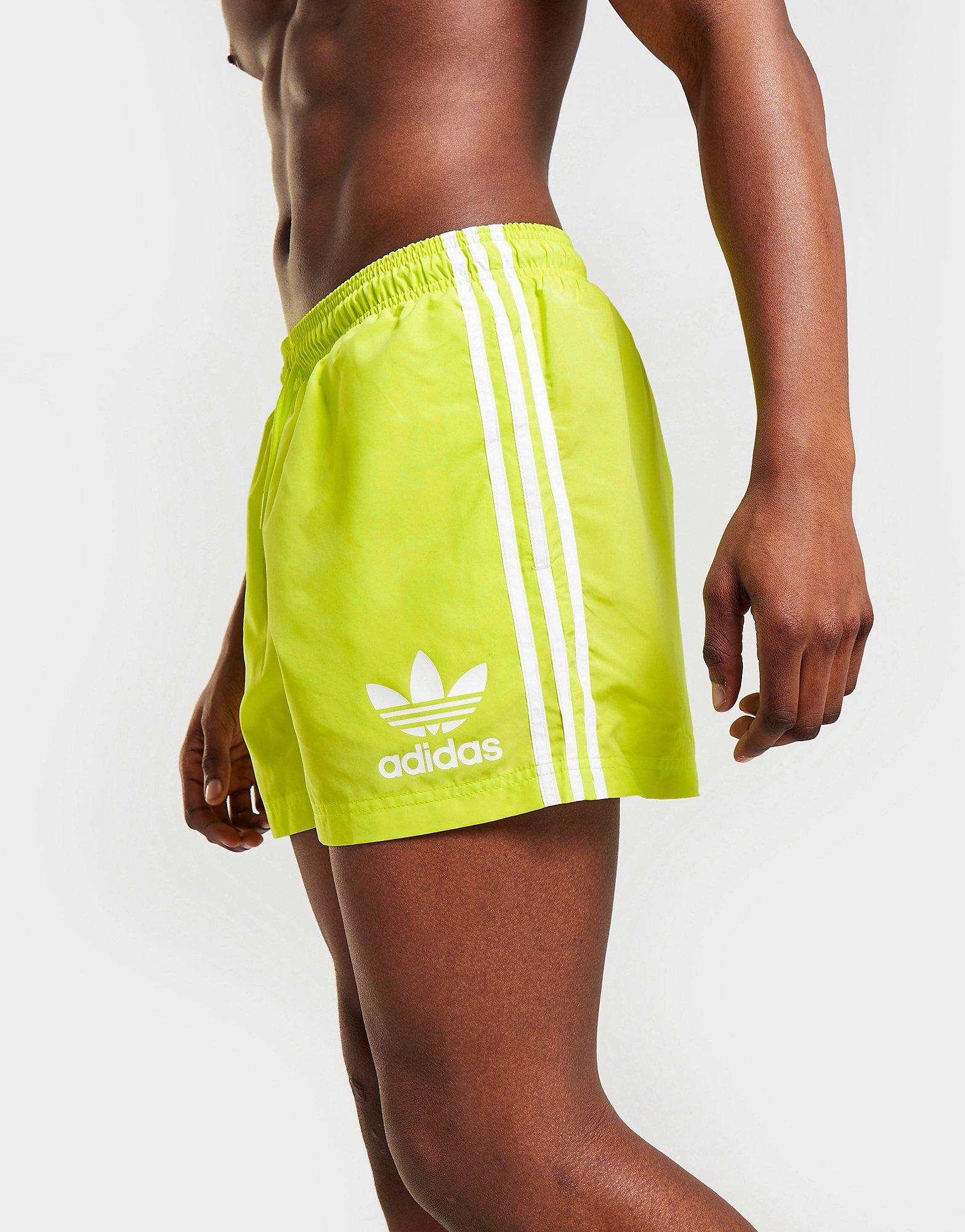 adidas california swim shorts yellow