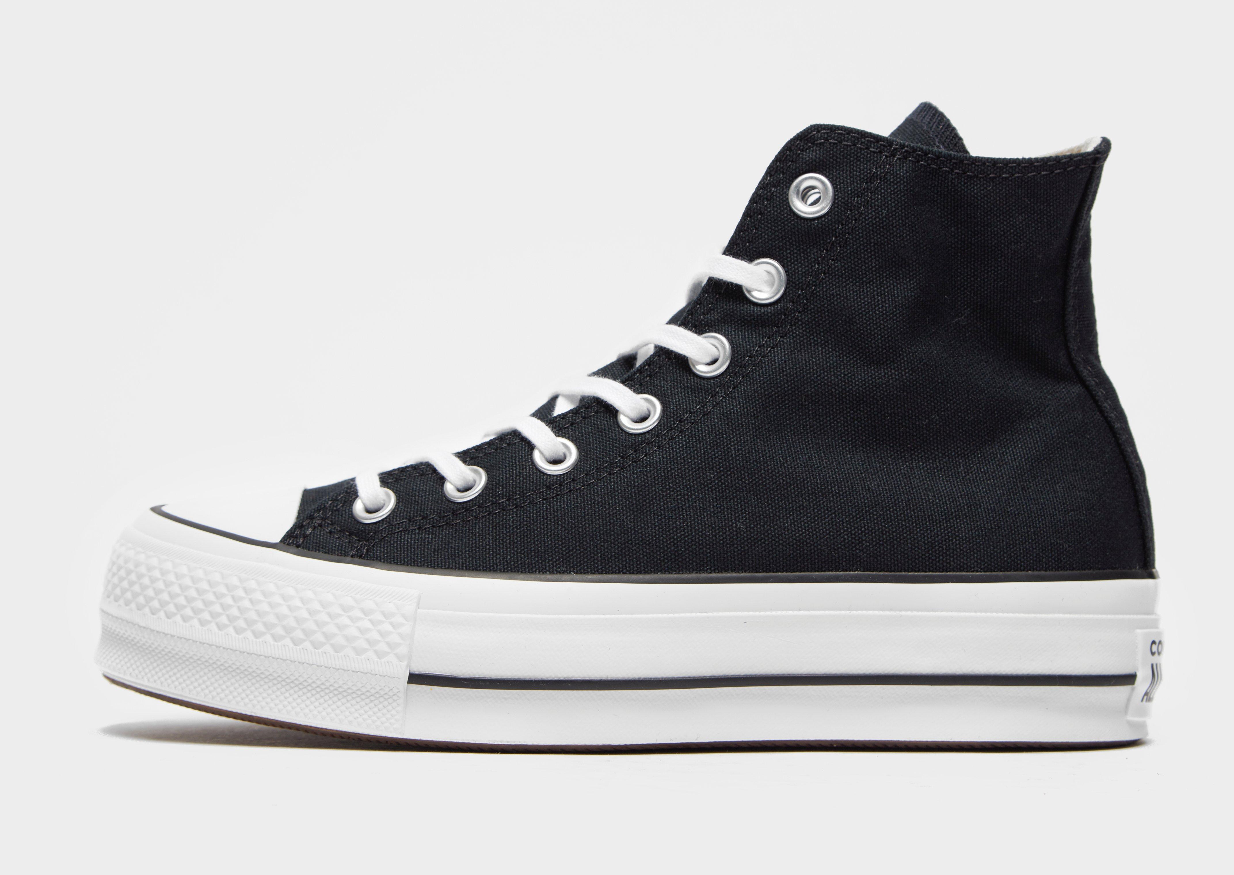 platform high top converse black 