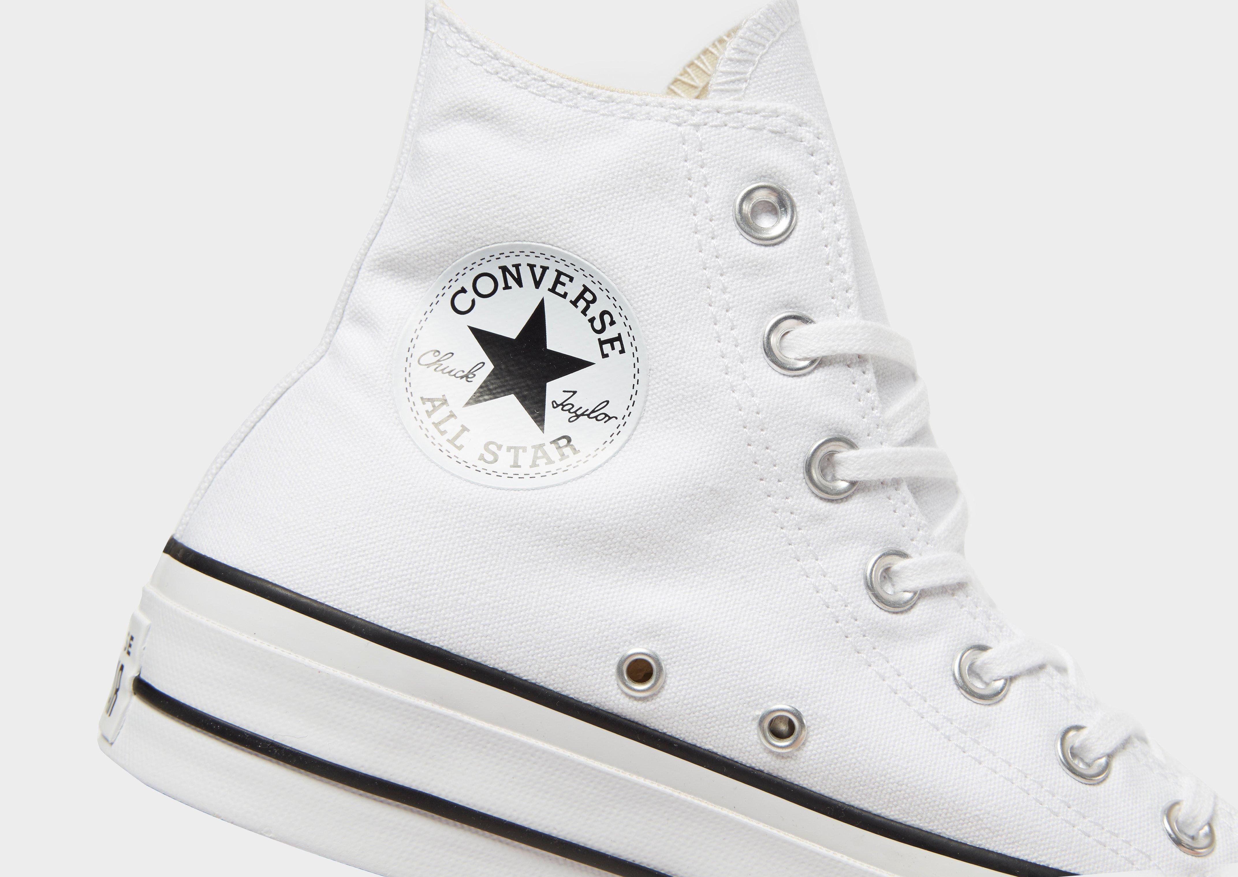 White Converse All Star Lift High 