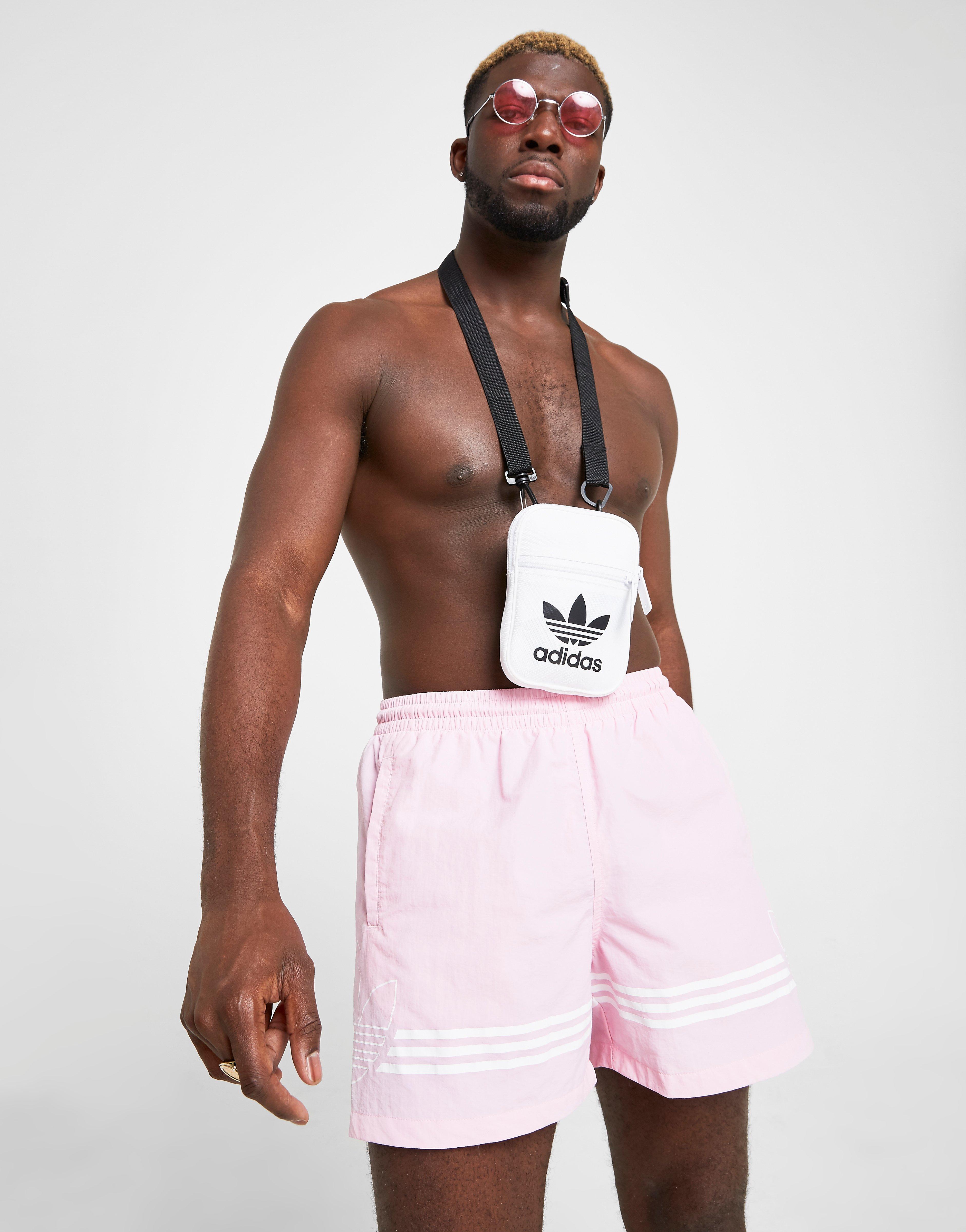 pink adidas swim shorts