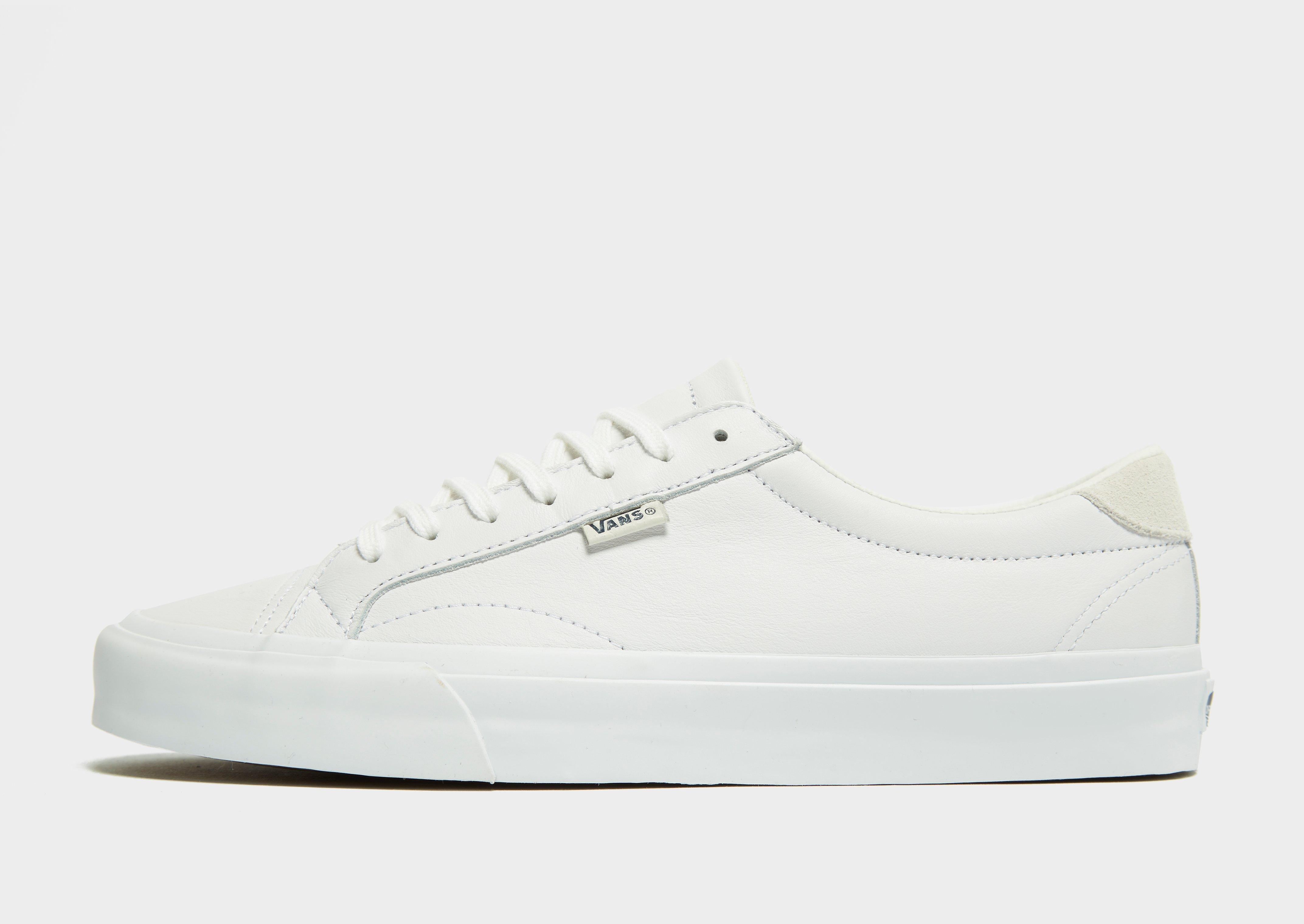 mens white vans leather
