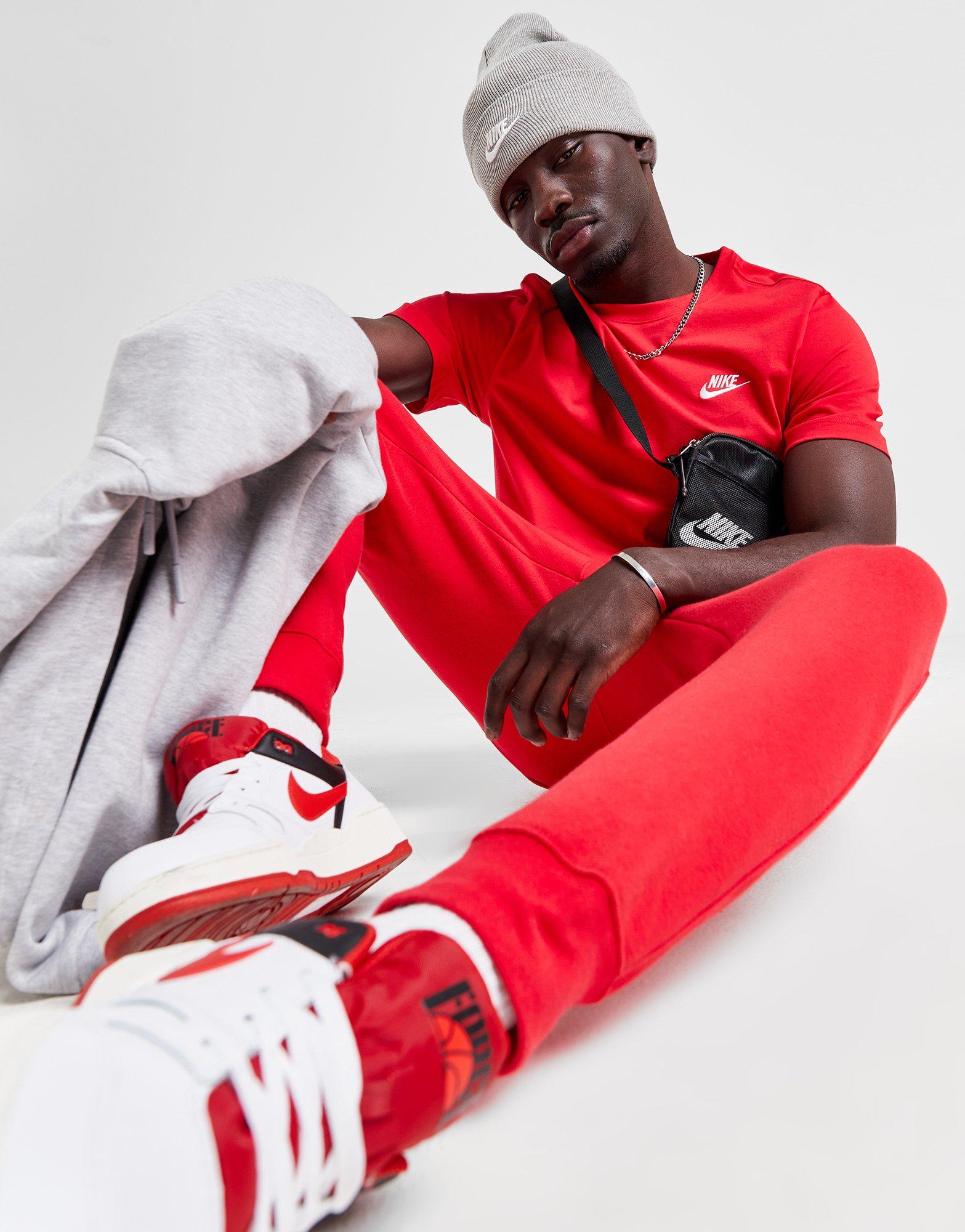 TIMBERLAND Bonnet en coton avec étiquette garcon rouge 