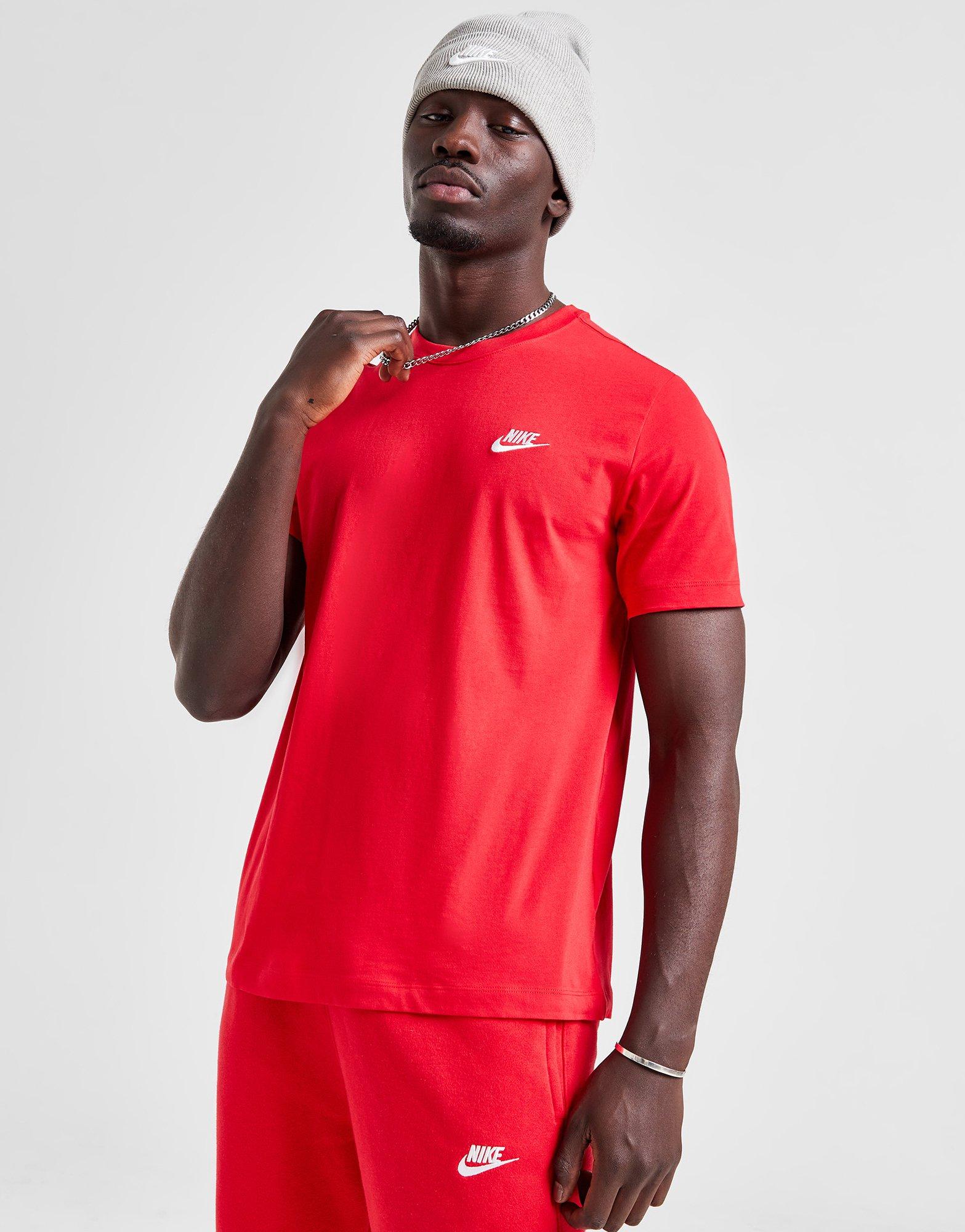 nike club t shirt red