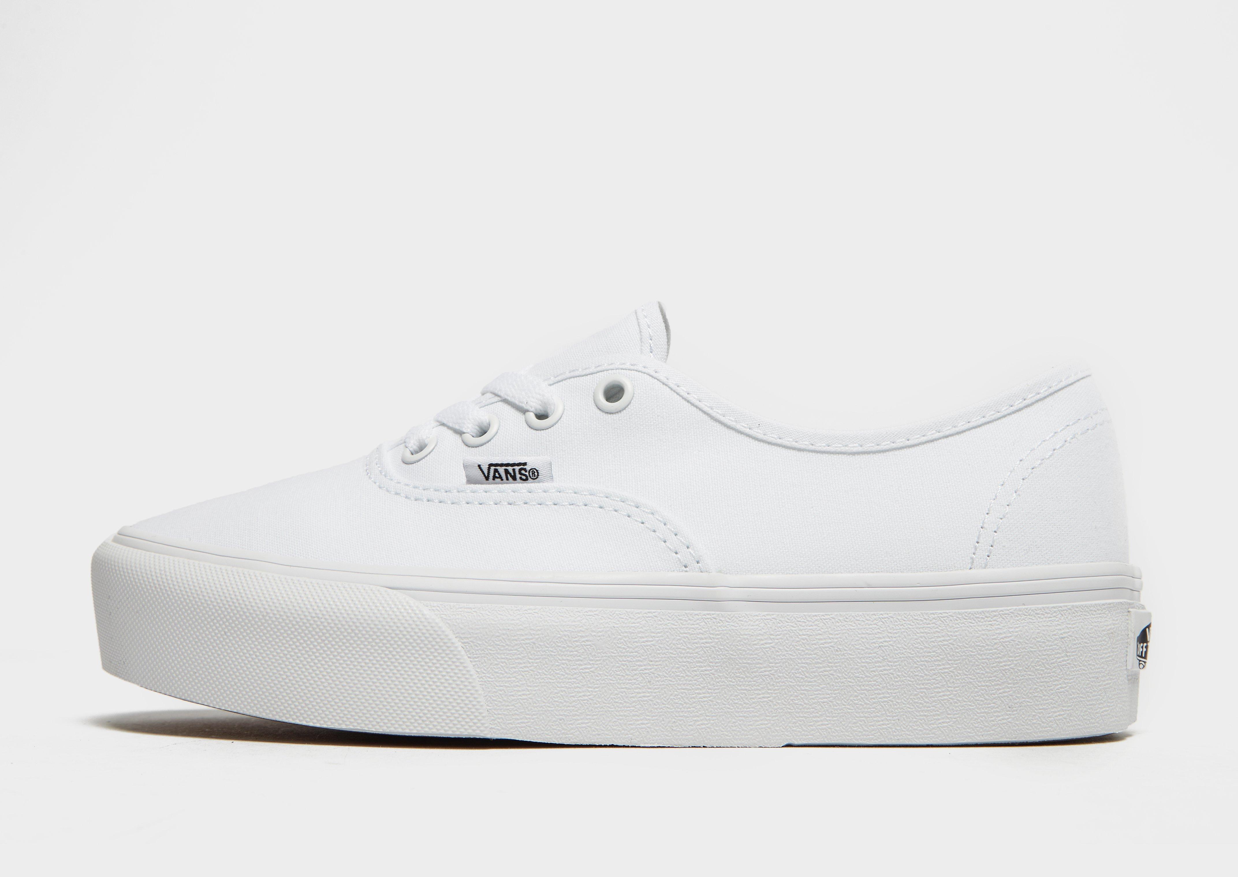 vans plateforme blanche