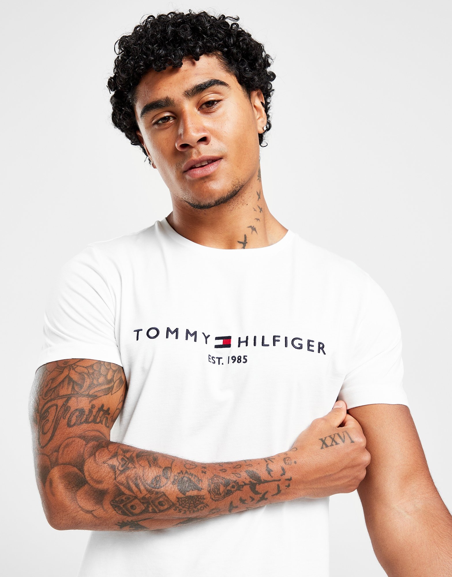 Sports UK JD | Tommy T-Shirt Logo White Hilfiger