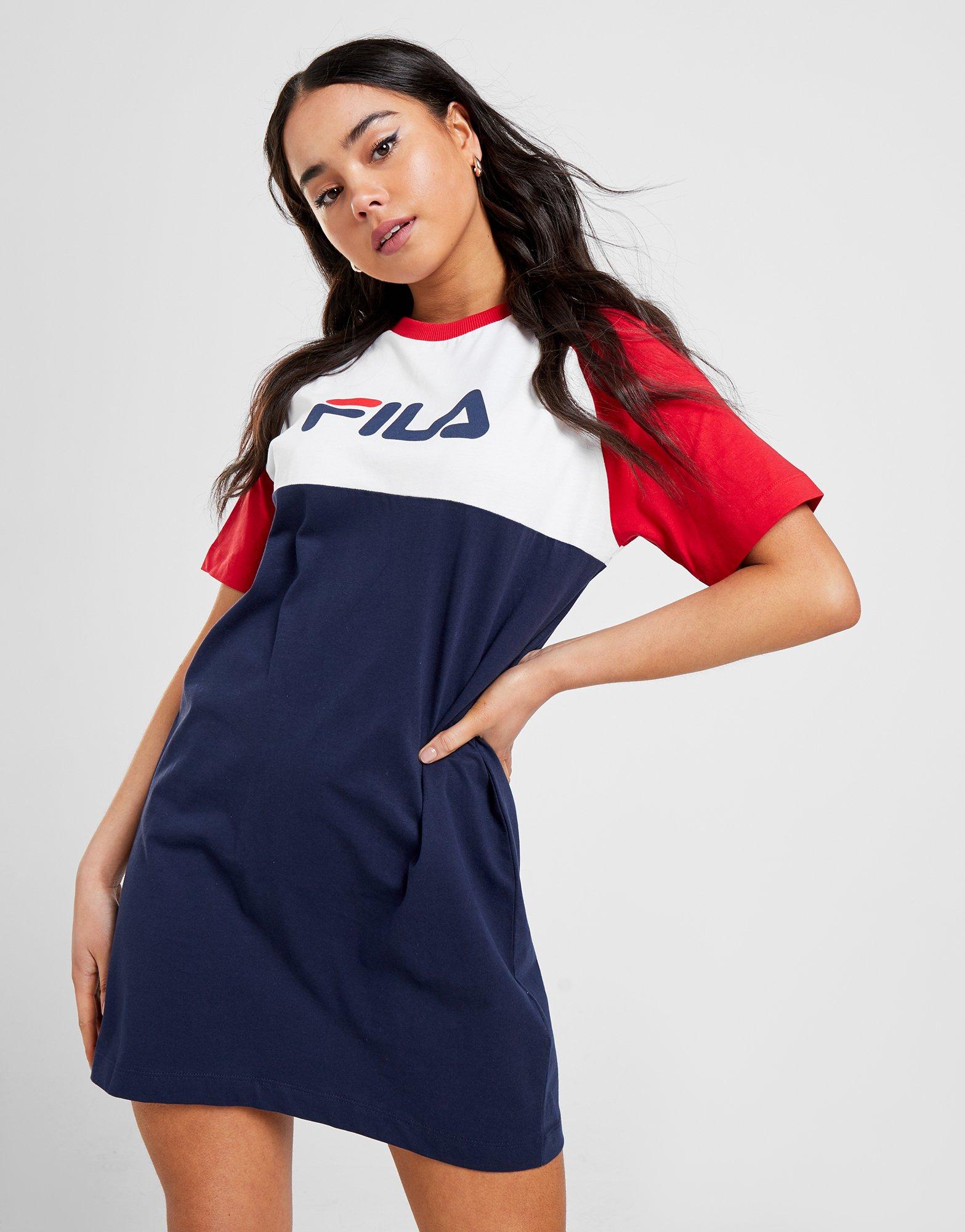 colour block t shirt dress