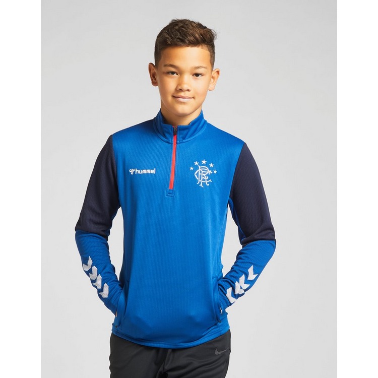 Hummel Rangers FC Authentic 1/2 Zip Track Top Junior