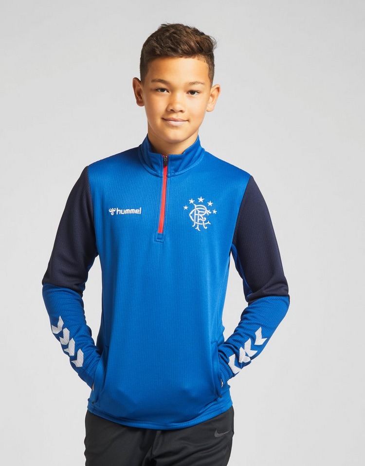 Hummel Rangers FC Authentic 1/2 Zip Track Top Junior