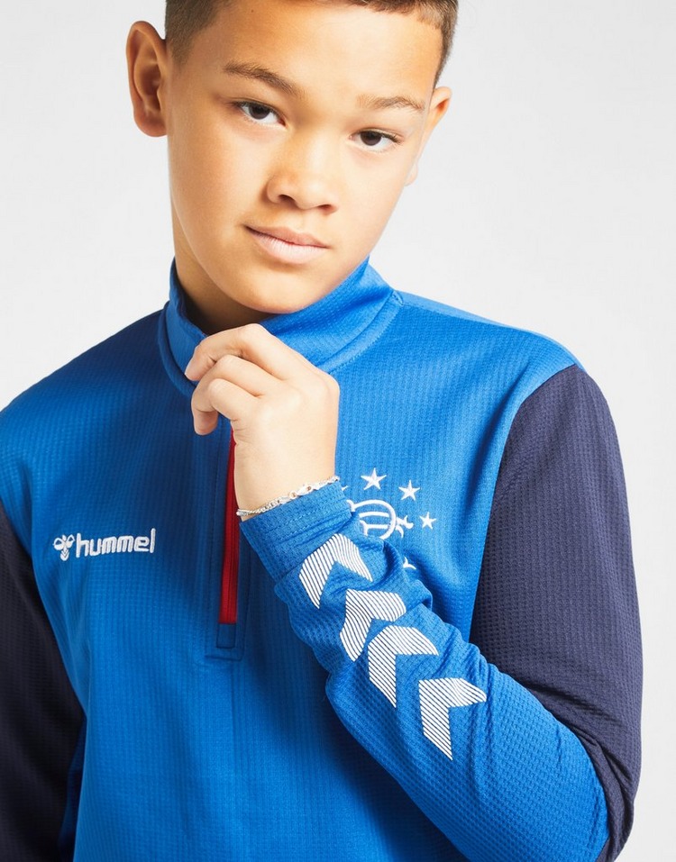 Hummel Rangers FC Authentic 1/2 Zip Track Top Junior