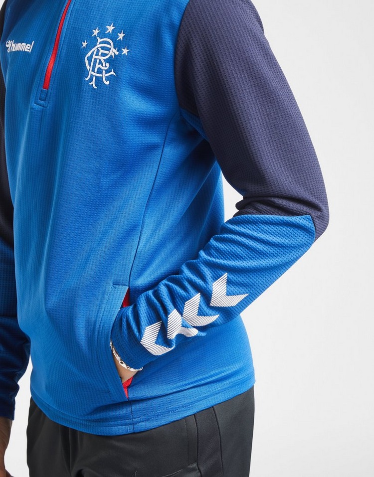 Hummel Rangers FC Authentic 1/2 Zip Track Top Junior