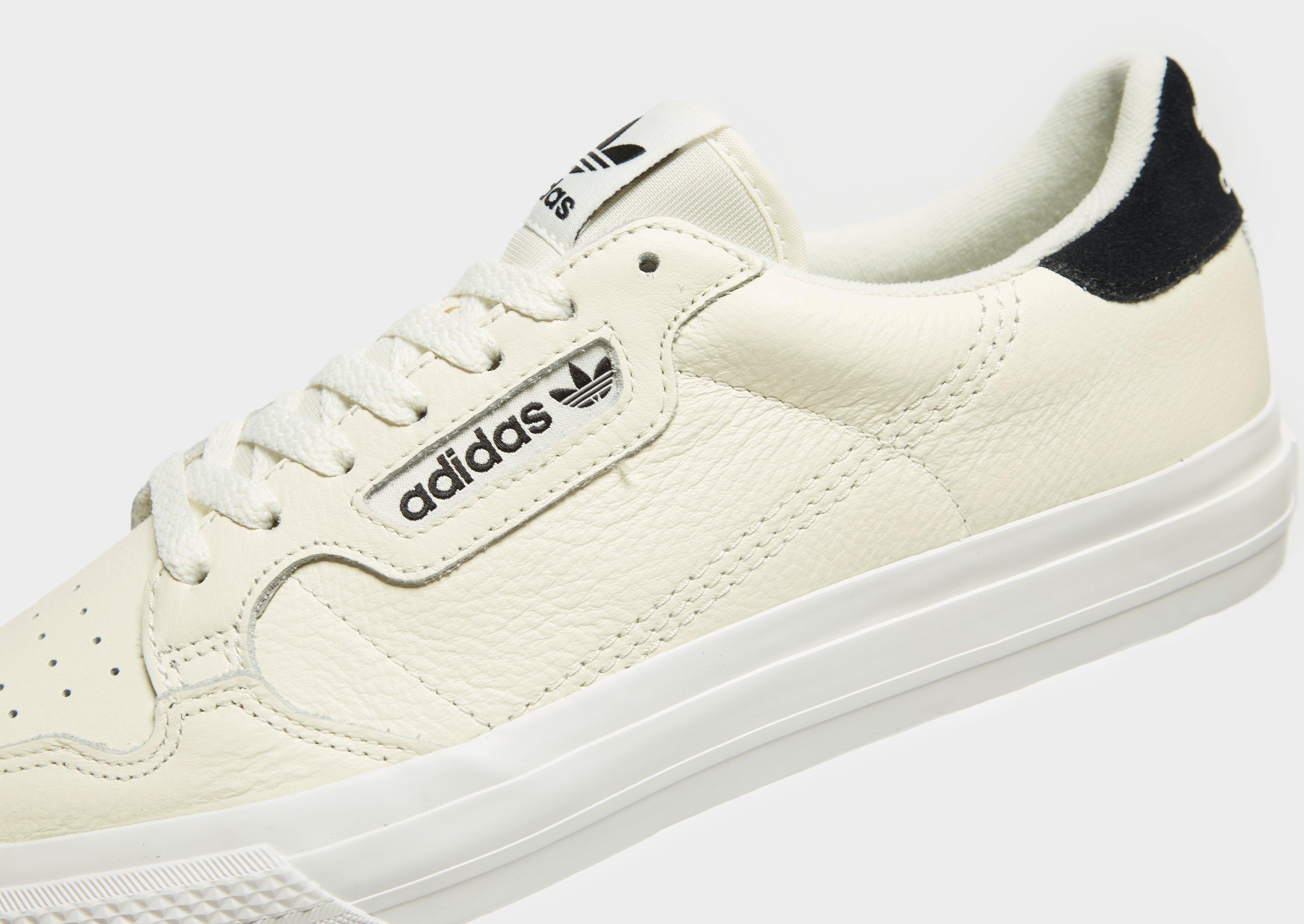 adidas original continental 80 vulc trainers in off white leather