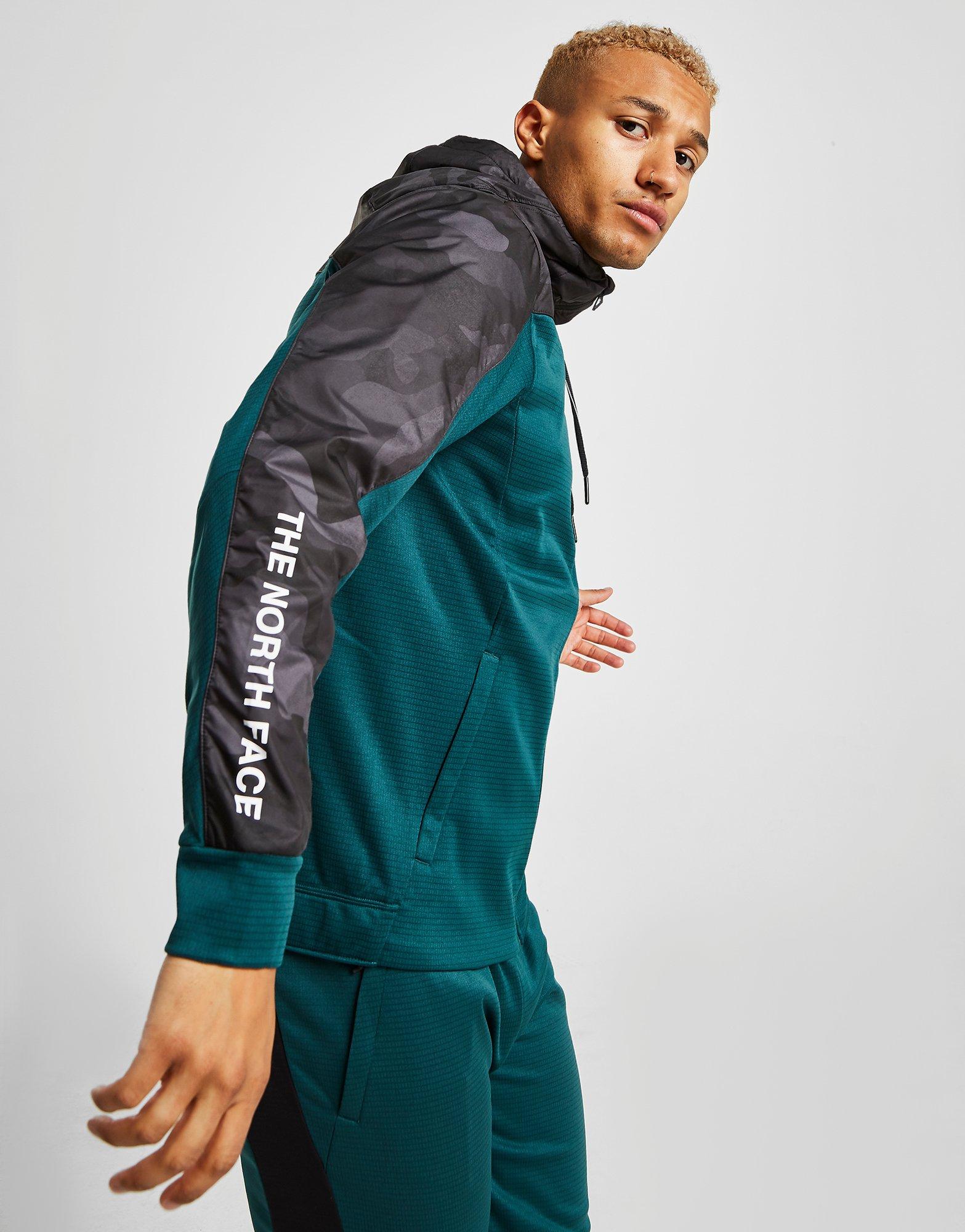 the north face men's train n logo full zip hoodie