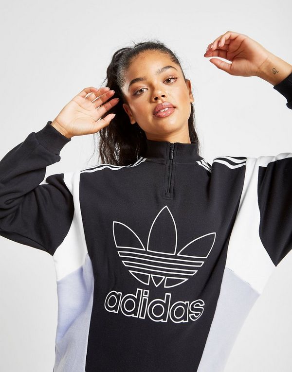 adidas Originals Colour Block 14 Zip Sweatshirt | JD Sports adidas Originals Colour Block 14 Zip Sweatshirt | JD Sports