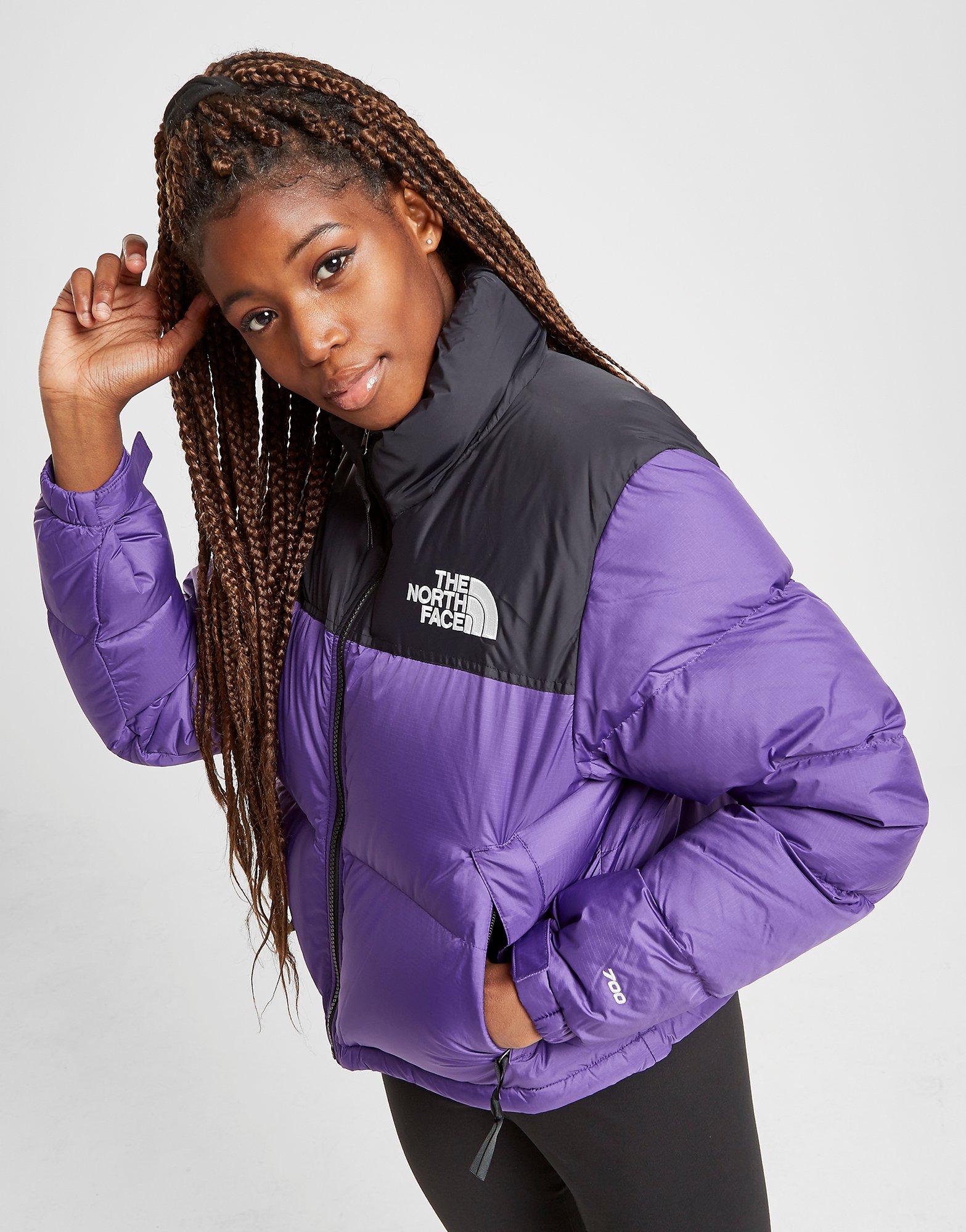 north face purple nuptse