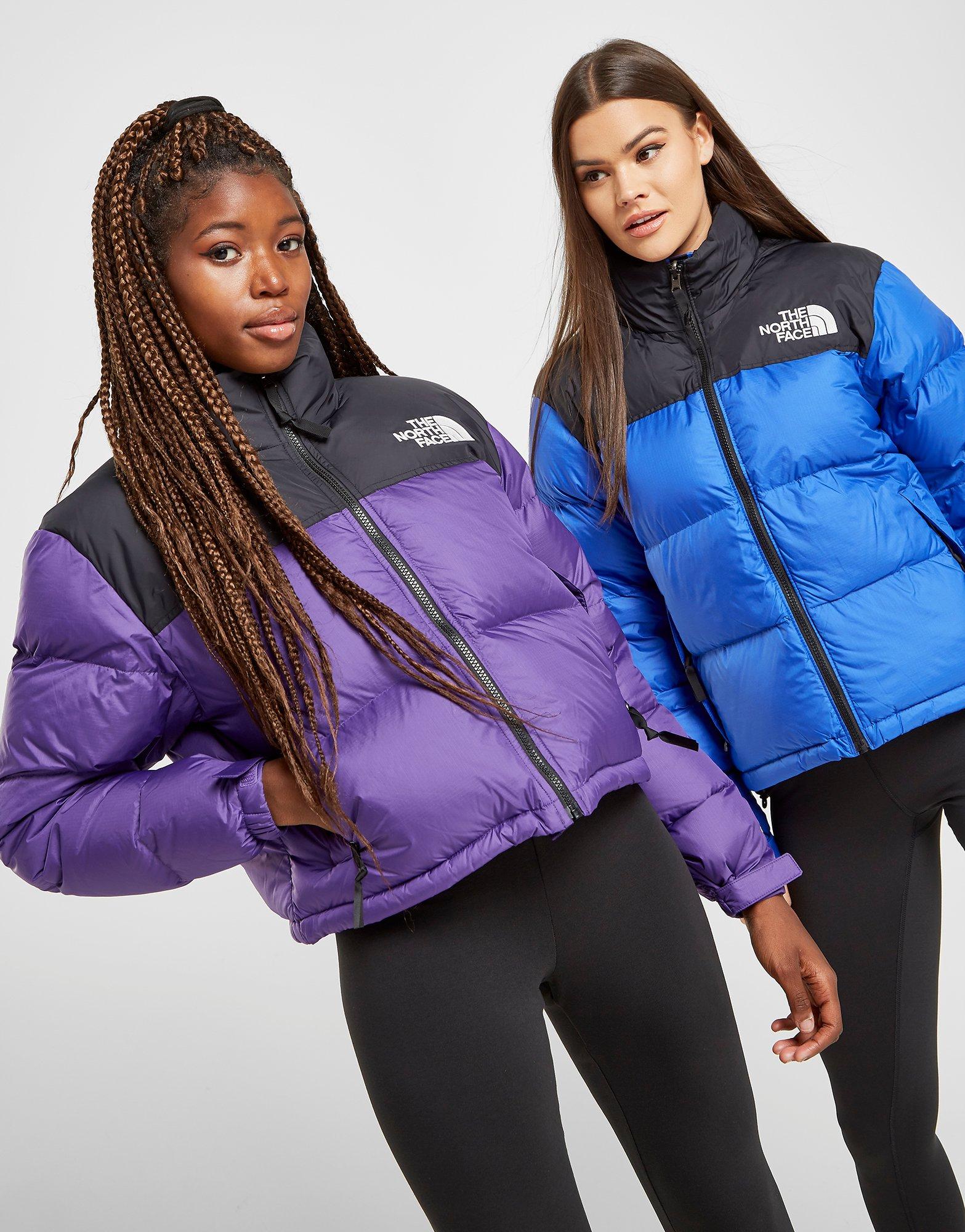 north face nuptse lila