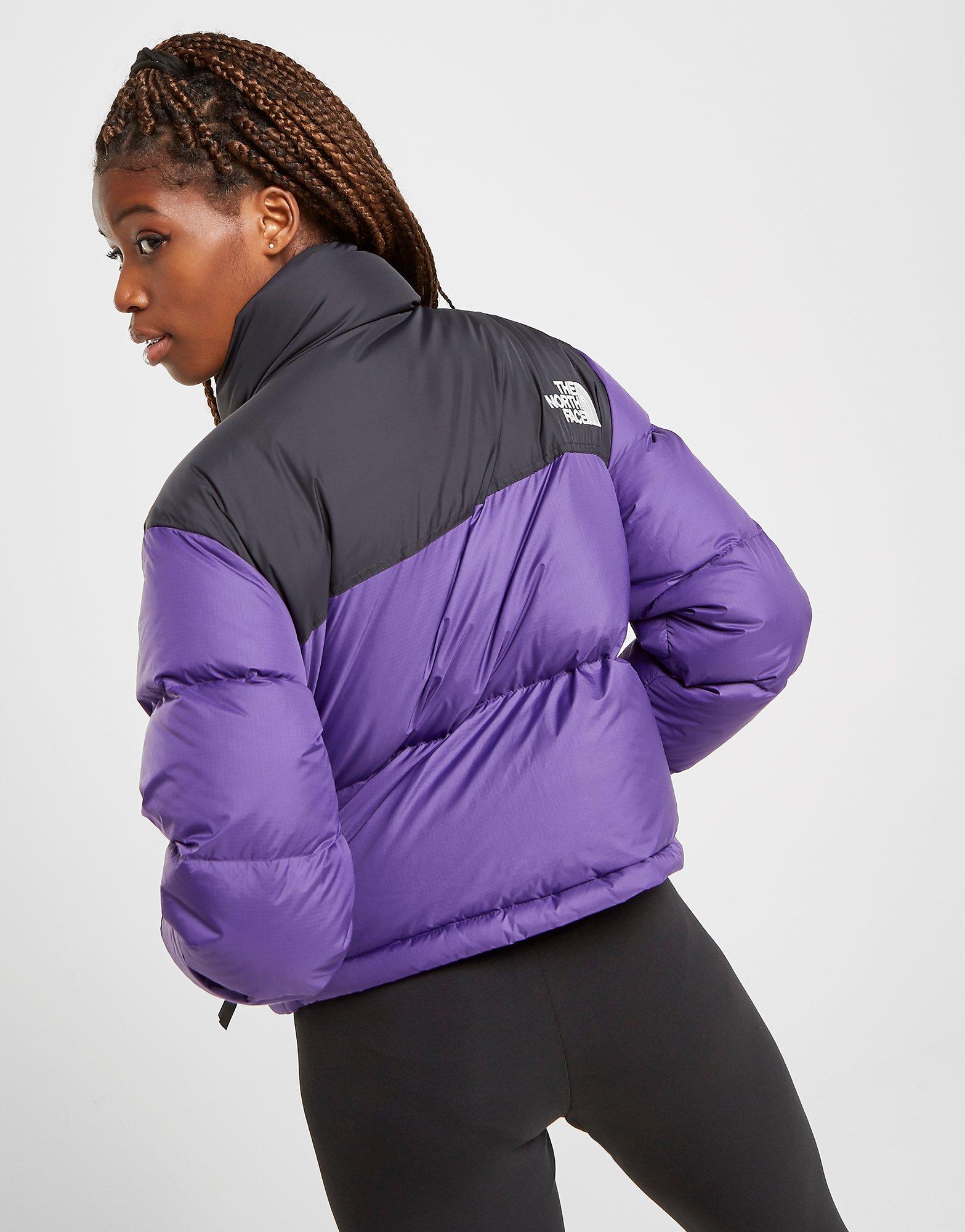 north face nuptse lila
