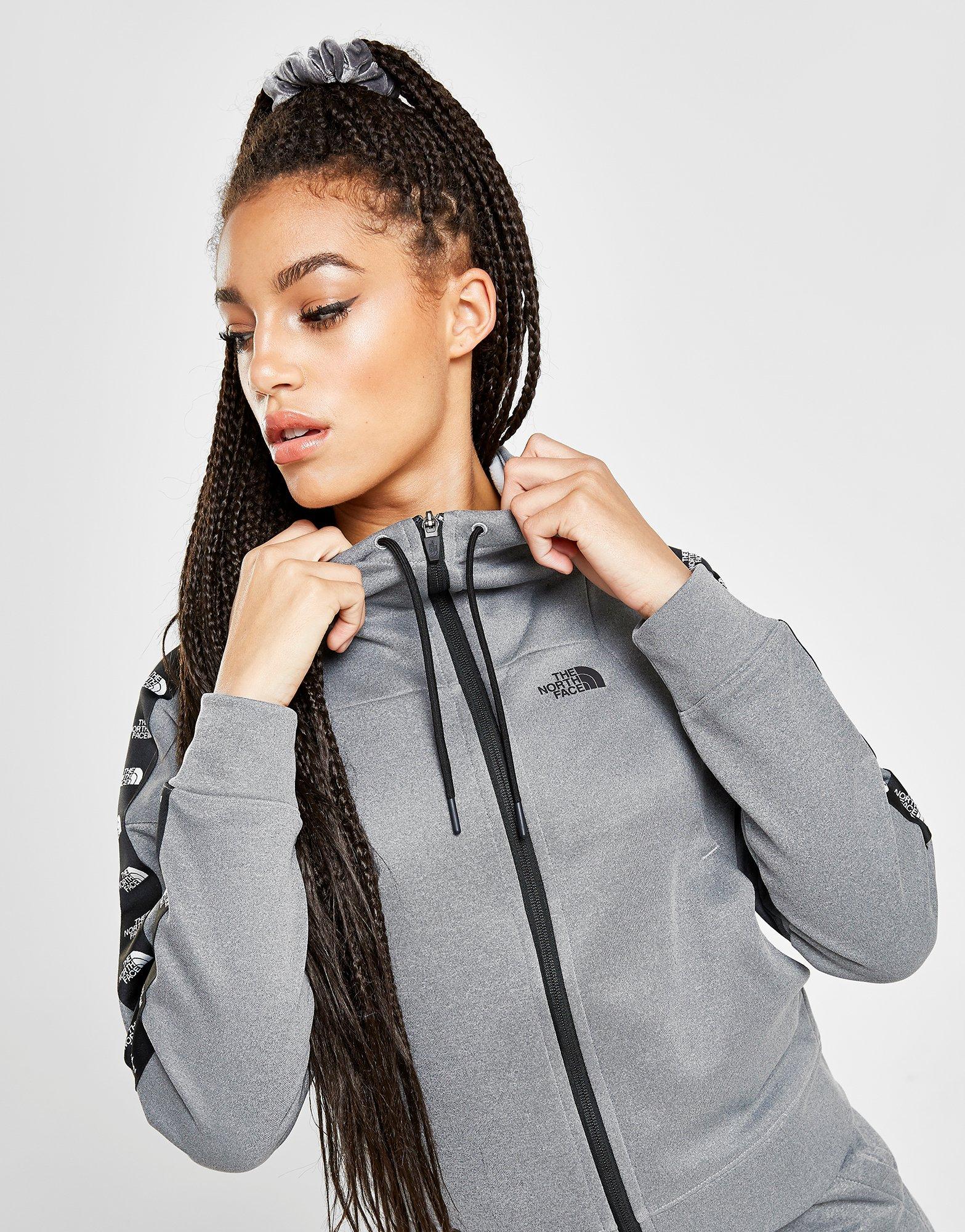 the north face tape crop hoodie