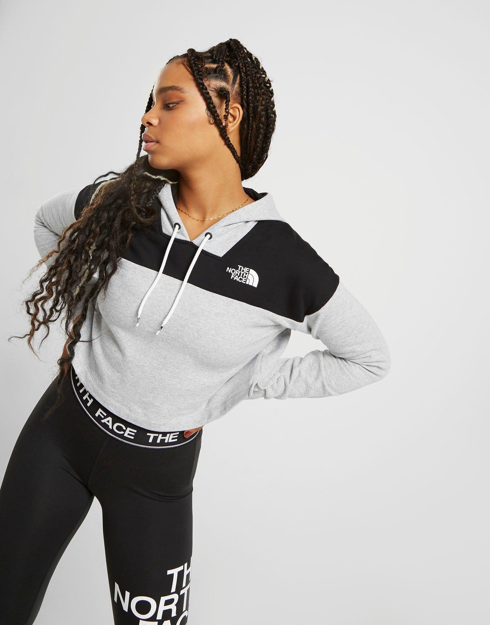 north face cropped jumper