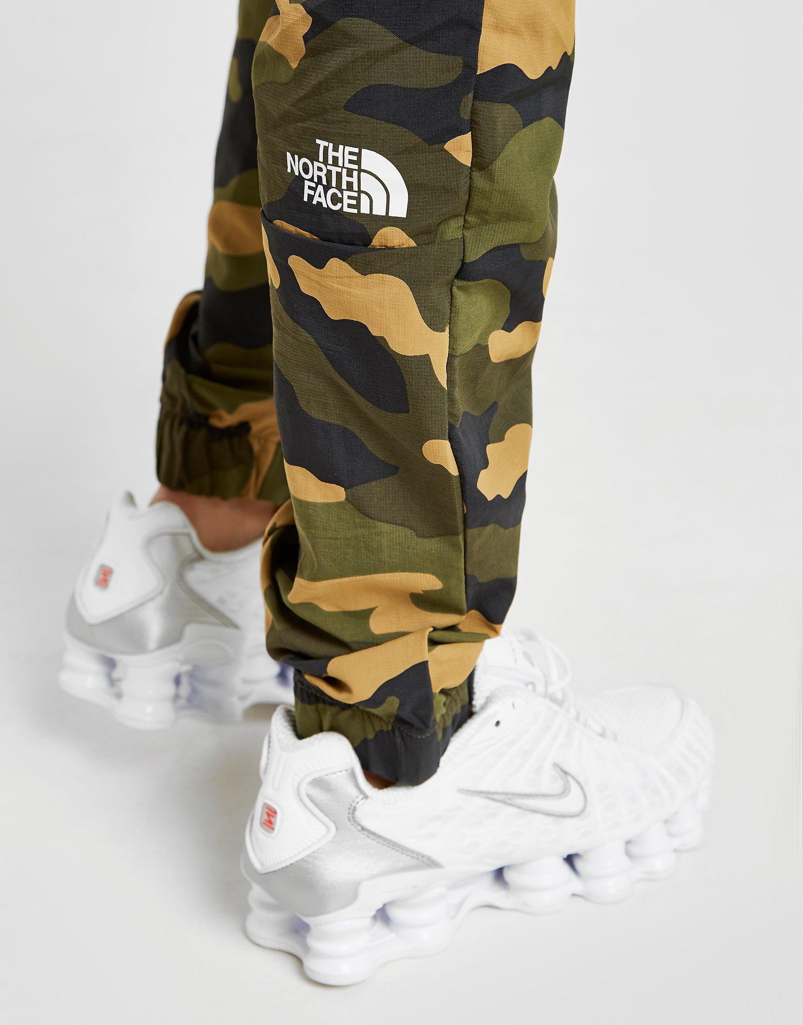 north face camo joggers