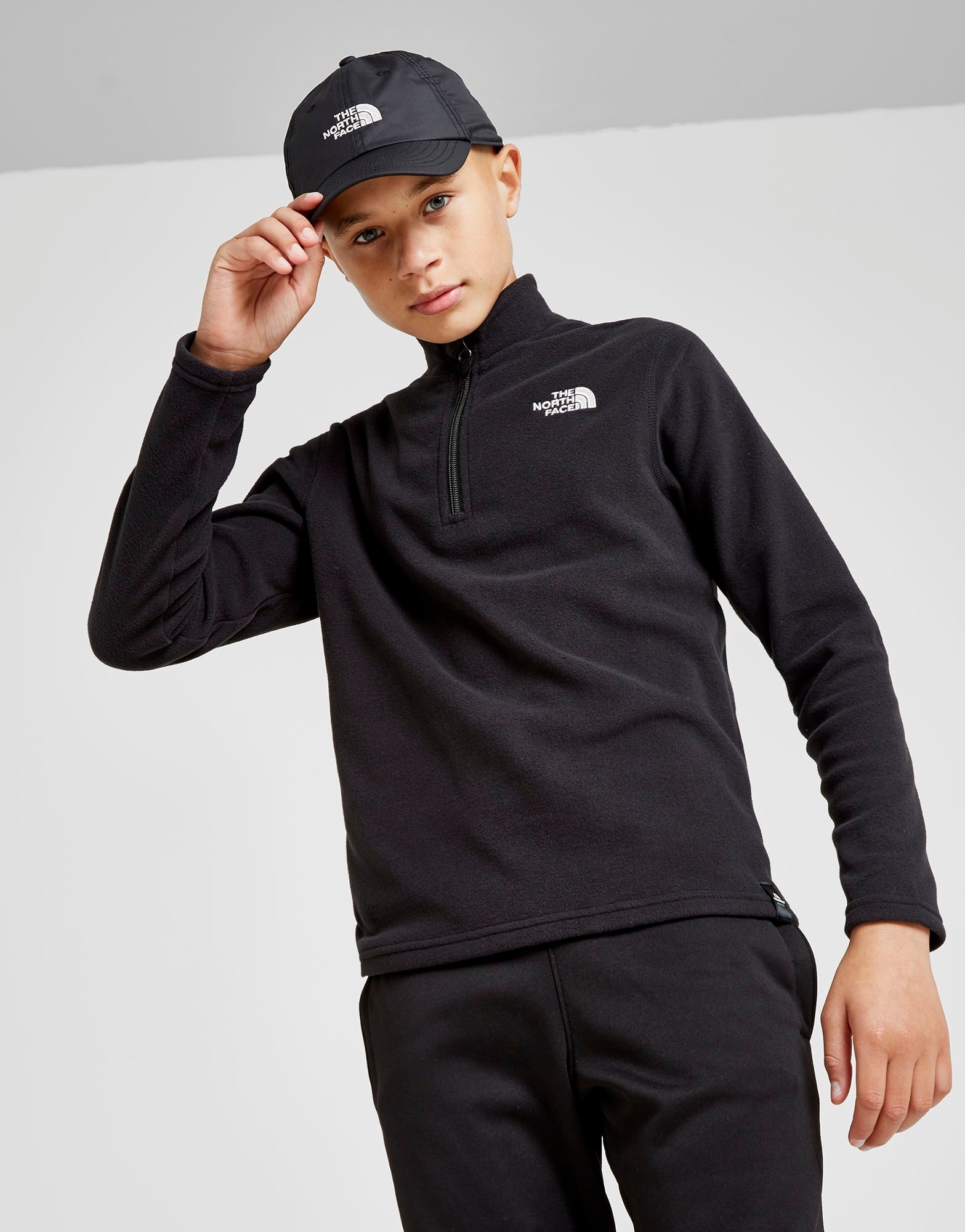 The North Face 100 Glacier 1/4 Zip Fleece Junior JD Sports