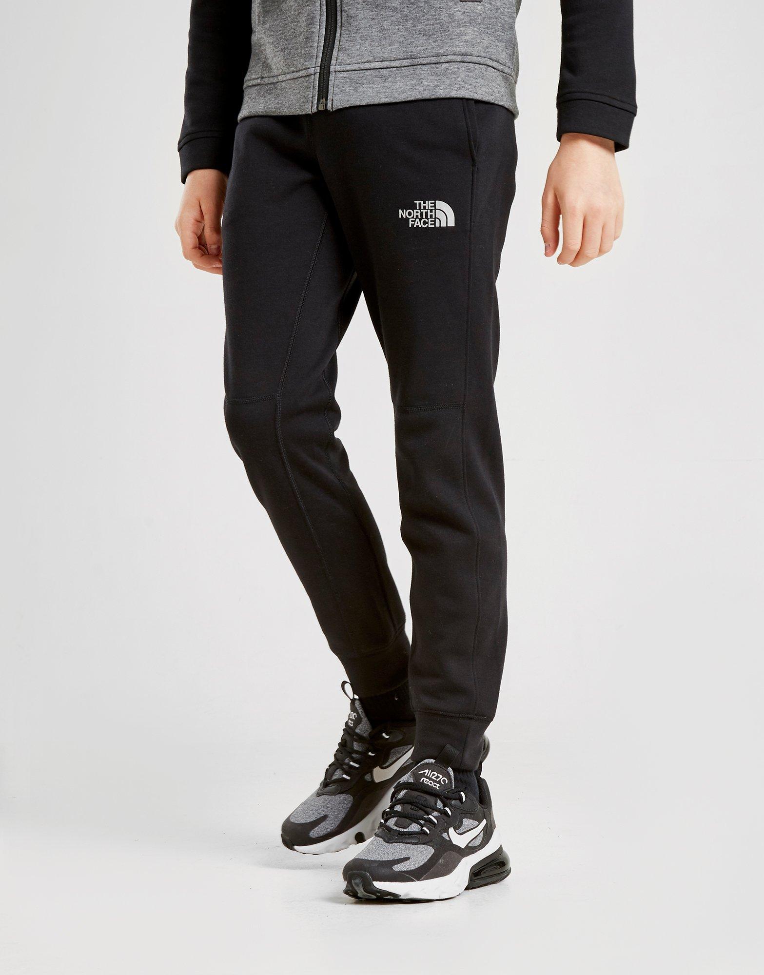 north face junior joggers black