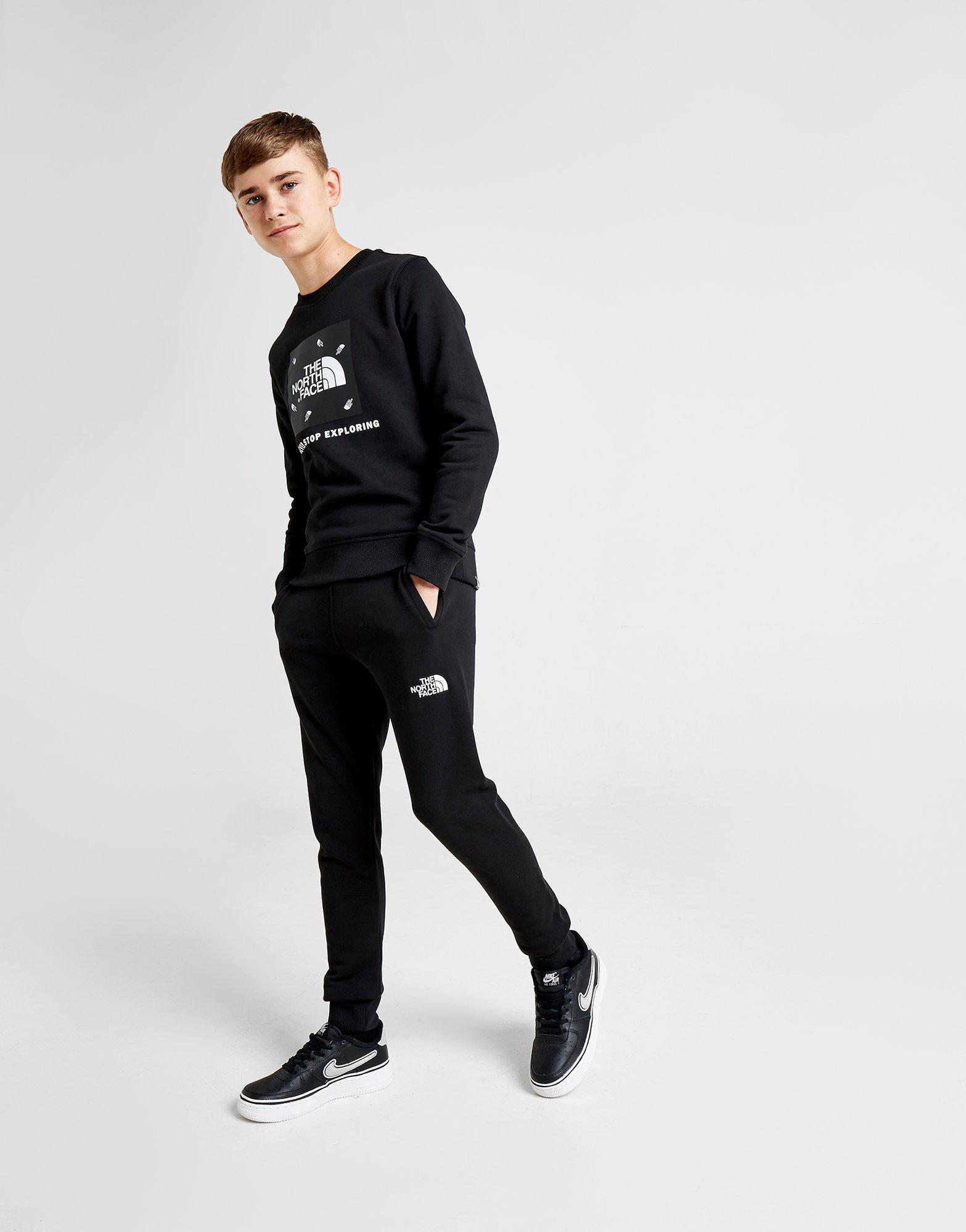 black north face joggers junior