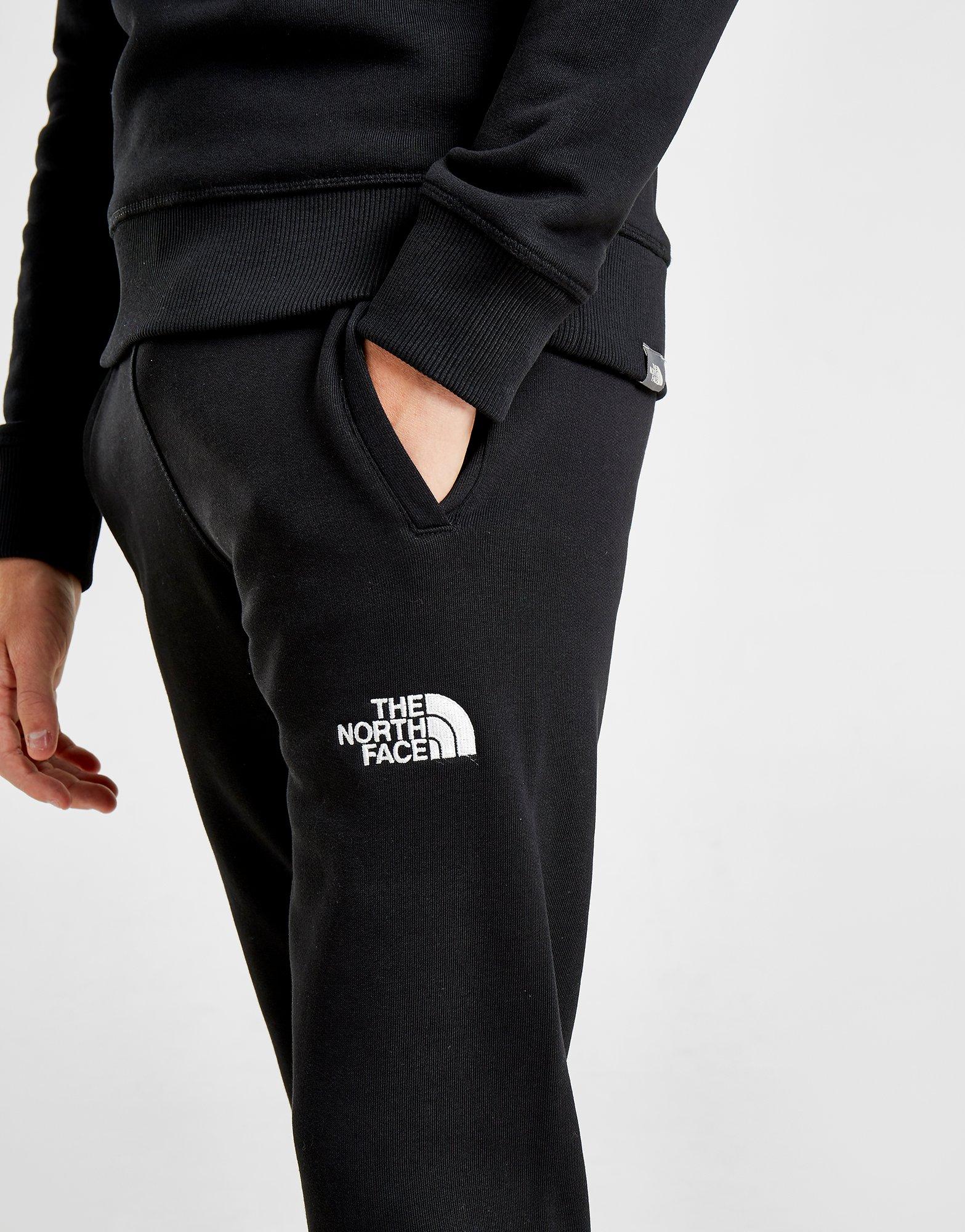 black north face joggers junior