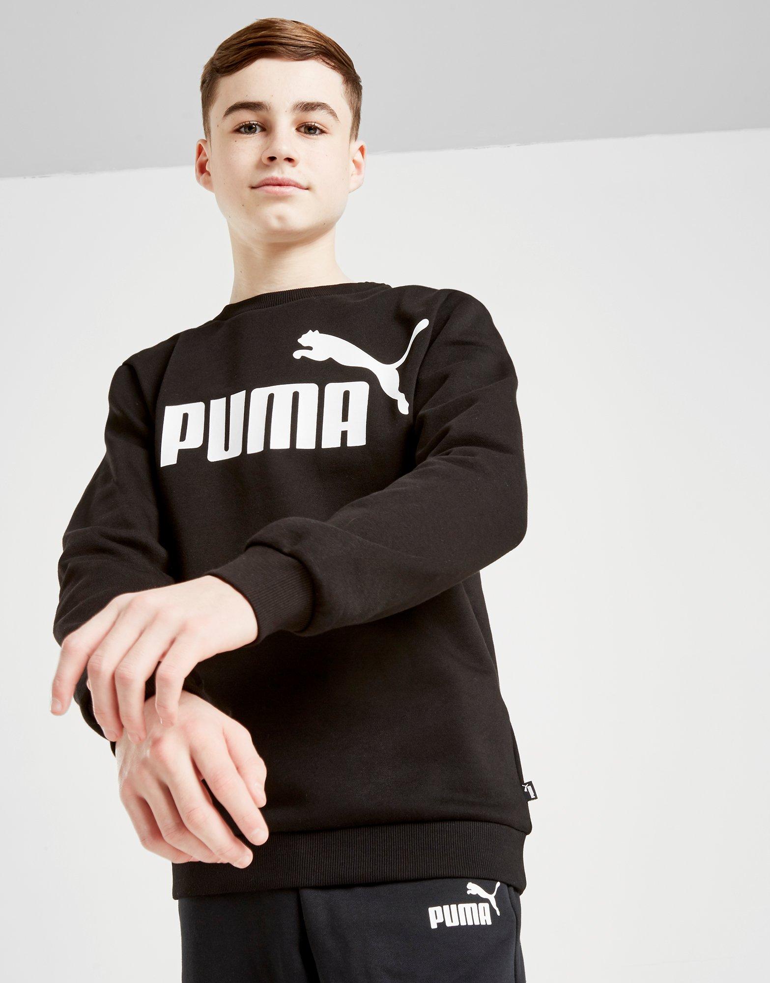 puma core logo crew sweatshirt junior
