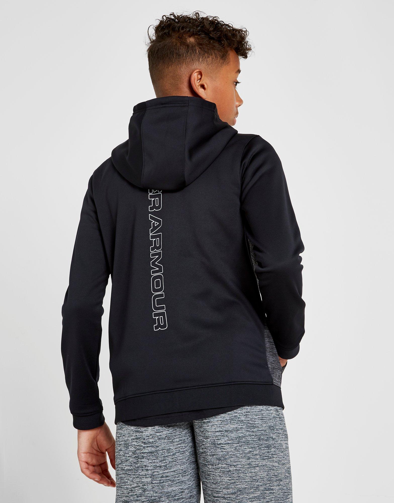 under armour fleece full zip poly hoodie junior