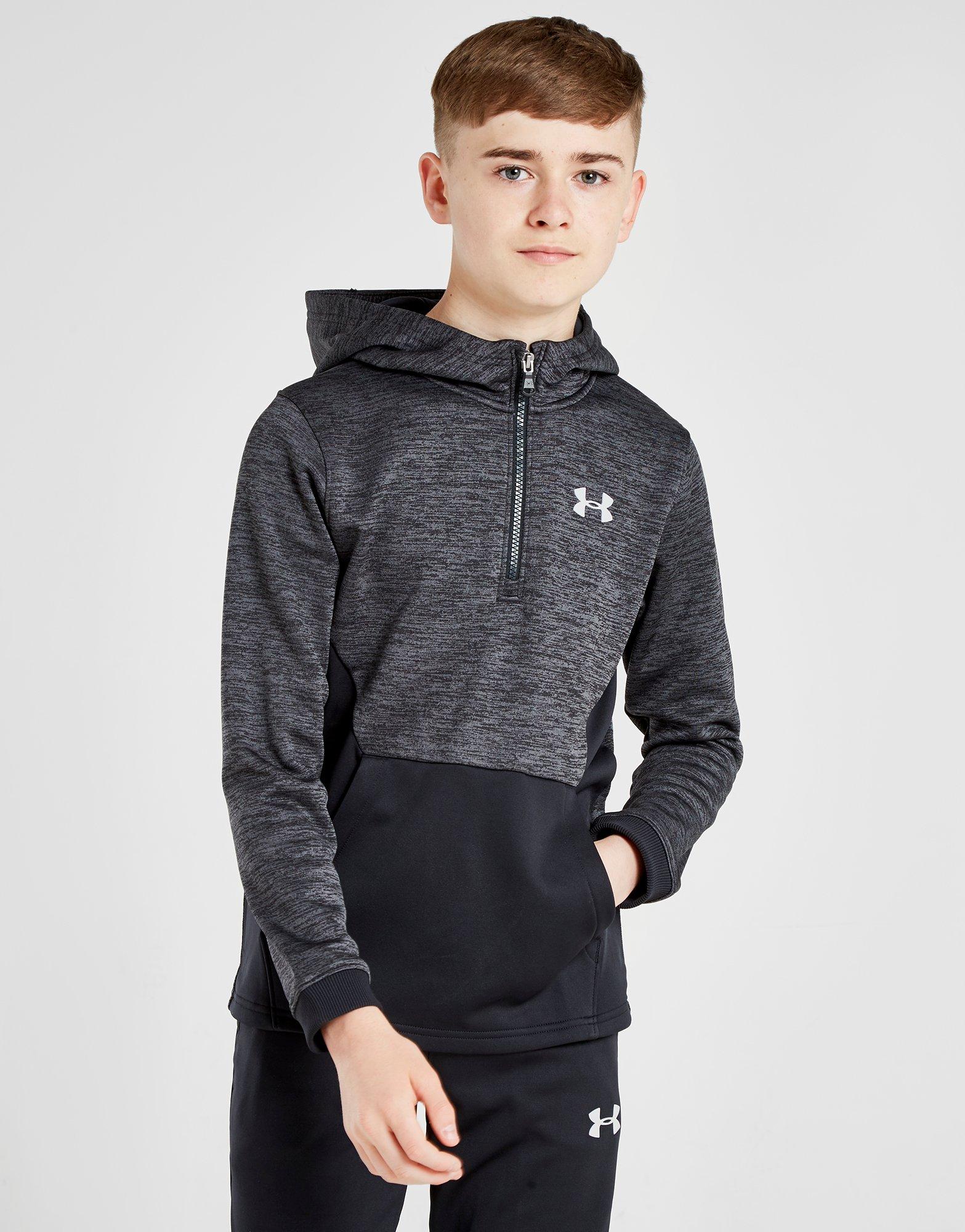 under armour fleece full zip poly hoodie junior