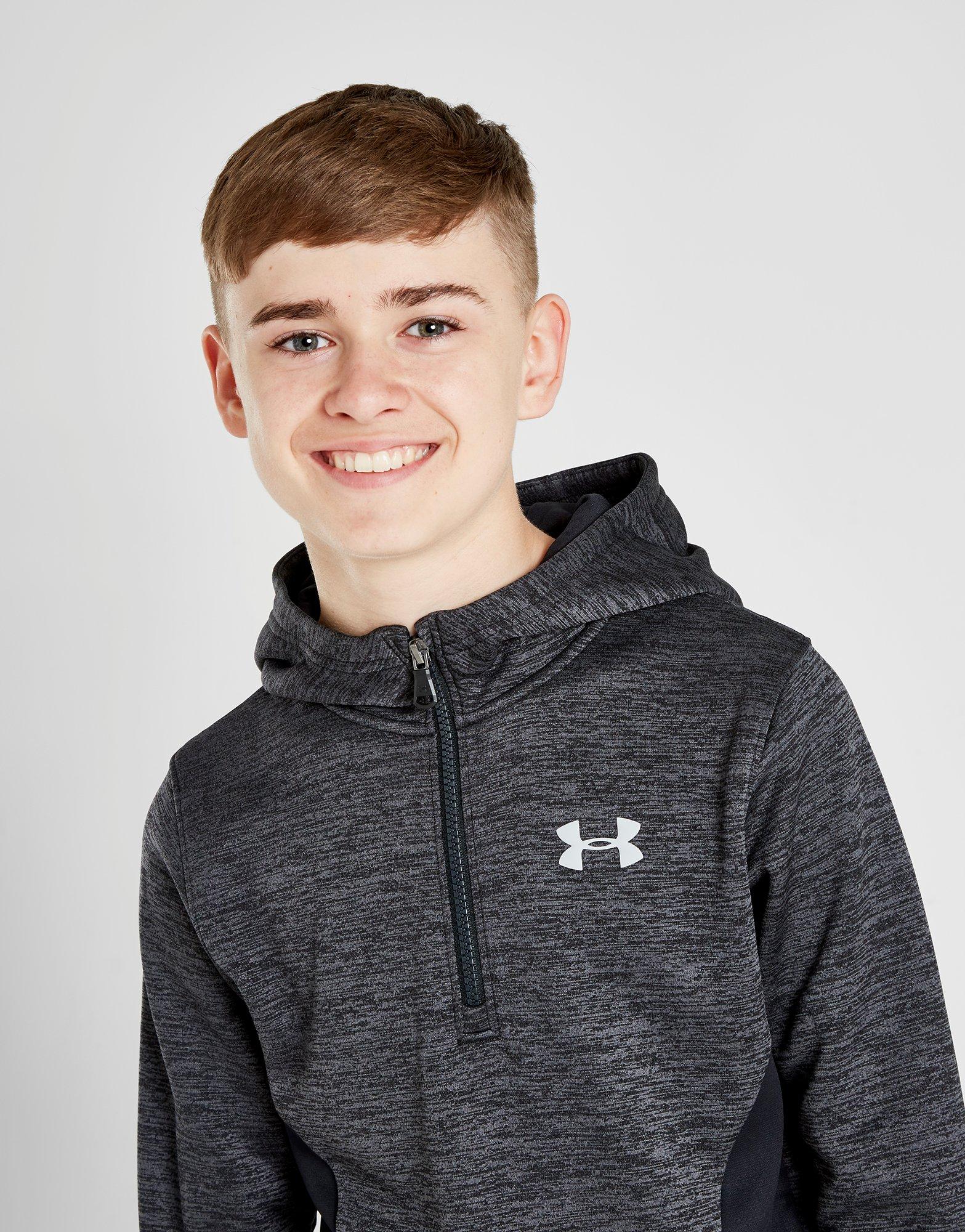 under armour fleece full zip poly hoodie junior