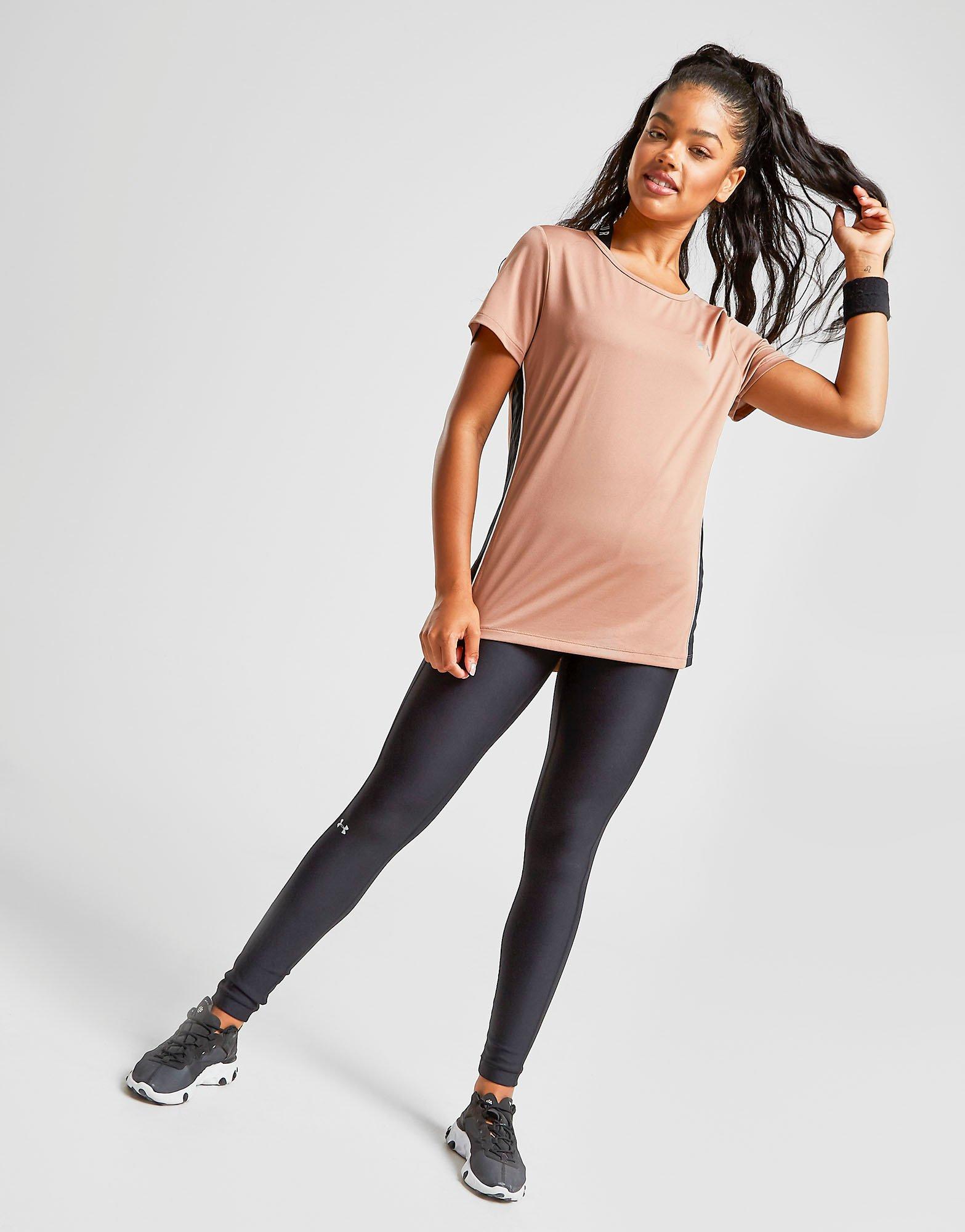 magliette under armour bambino marroni