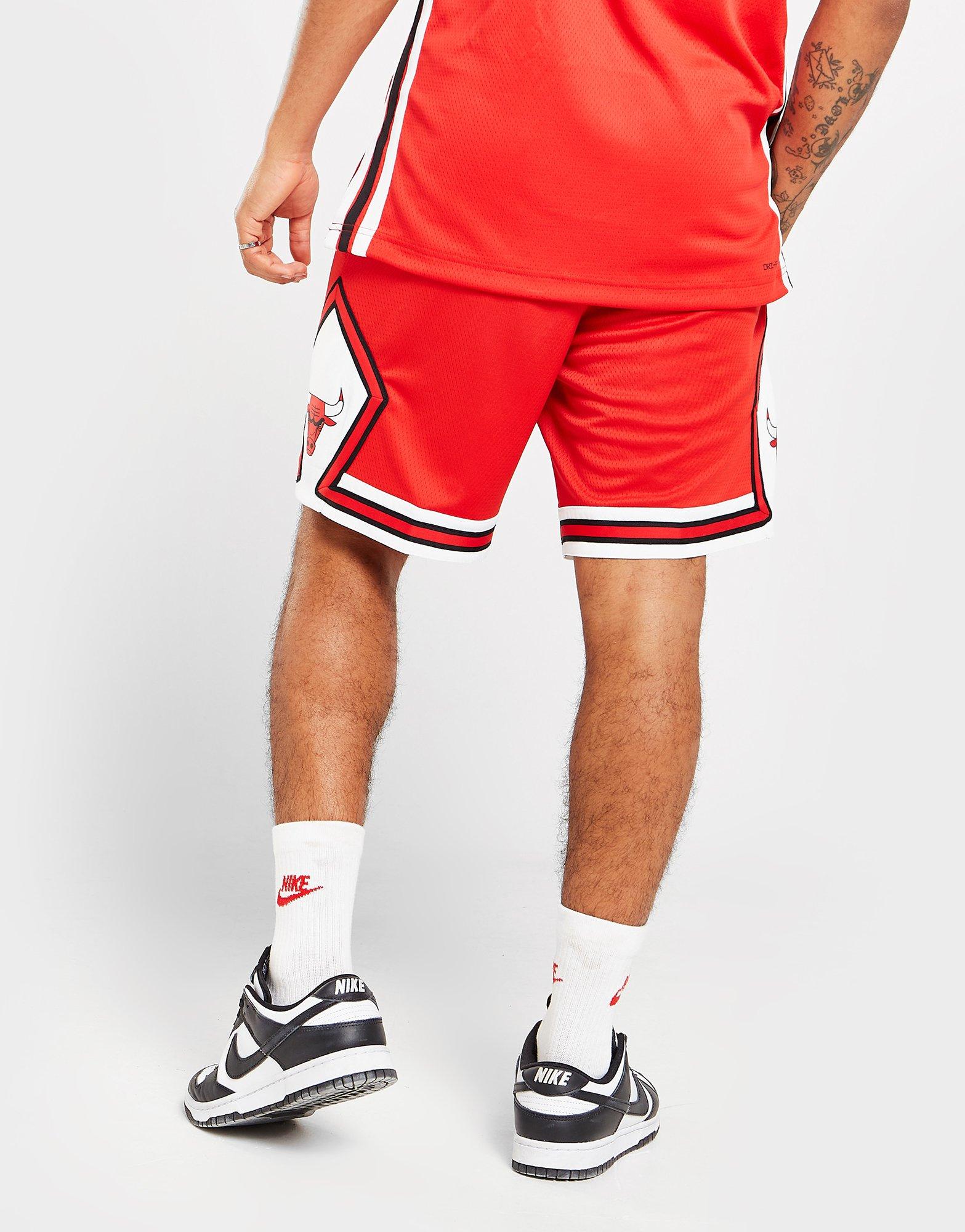 Red Nike NBA Chicago Bulls Swingman Shorts