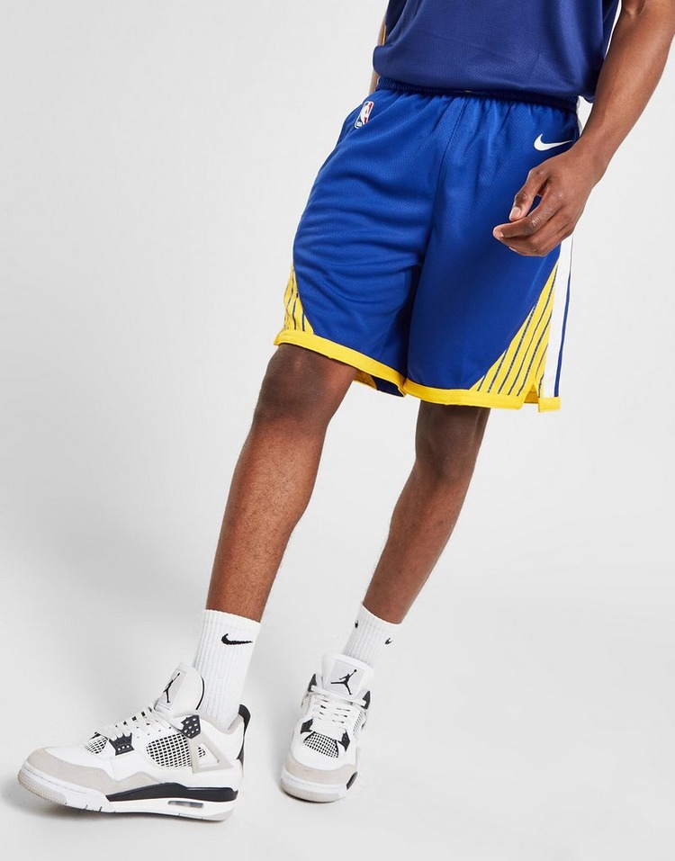White Nike NBA Golden State Warriors Swingman Shorts | JD Sports