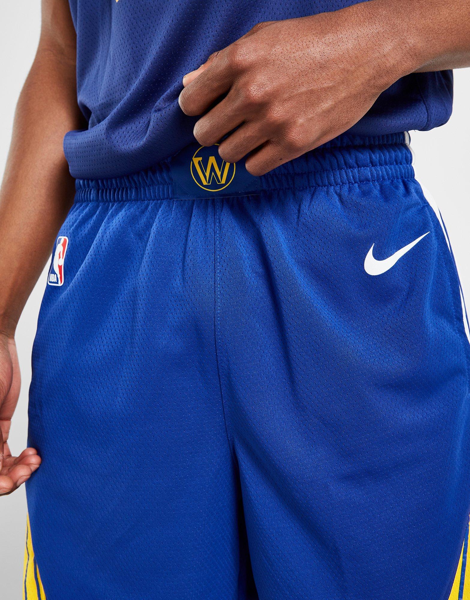 White Nike NBA Golden State Warriors Swingman Shorts