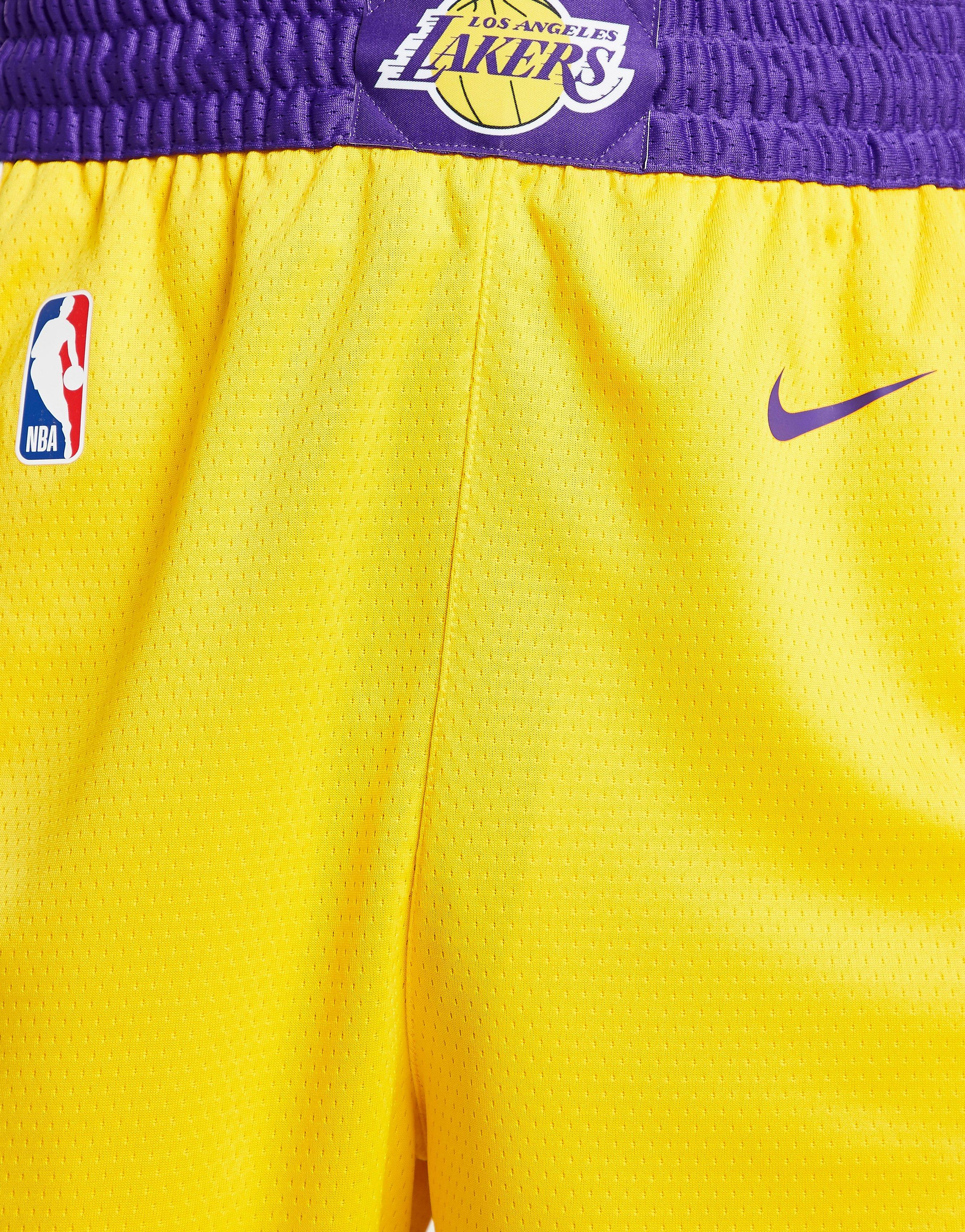 Nike Pantaloncini Basket Nba Lakers Pregm Viola Giallo Uomo - Acquista  online su Sportland