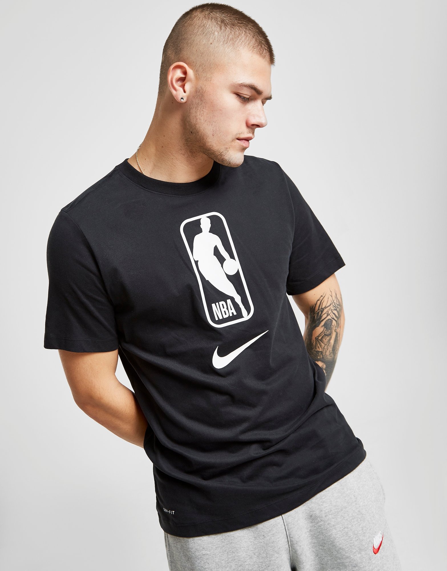 Nike NBA Dri-Fit Team 31 T-Shirt - Black/White - Mens Replica